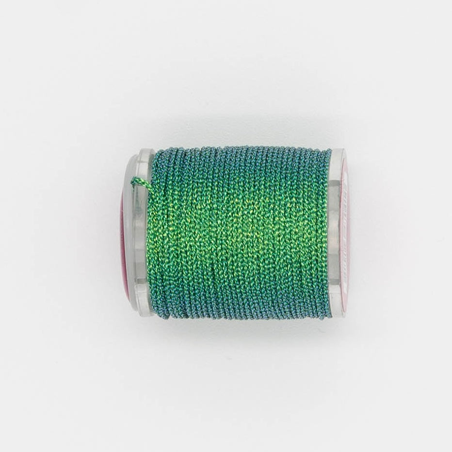 Radiance 18 Jewel J877 Bluegrass — Radiance Metallics thread for needlepoint, 18 mesh