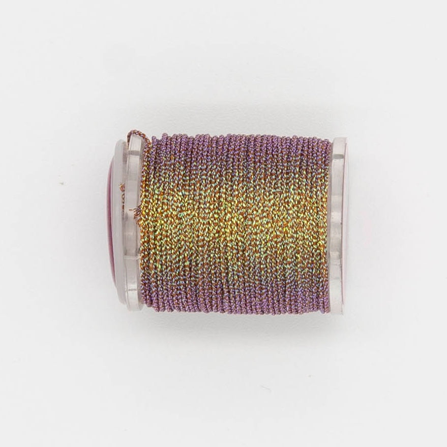 Radiance 18 Jewel J966 Brown Sugar — Radiance Metallics thread for needlepoint, 18 mesh
