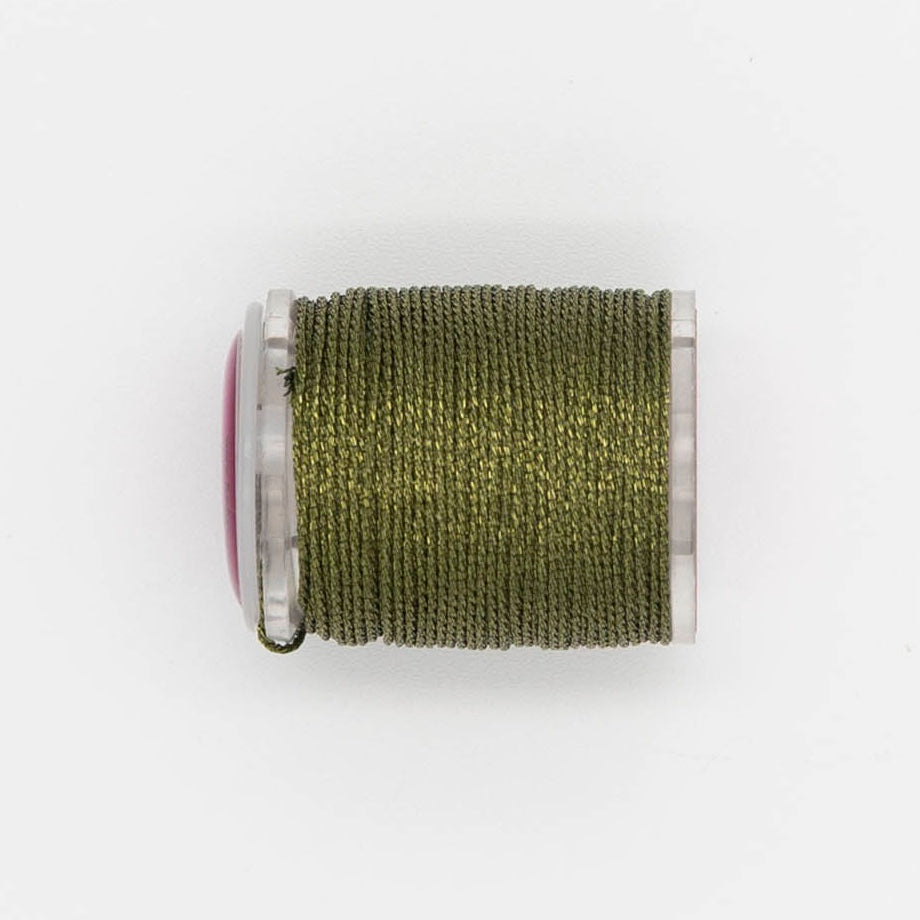 Radiance 18 Classic C623 Extra Olives — Radiance Metallics thread for needlepoint, 18 mesh