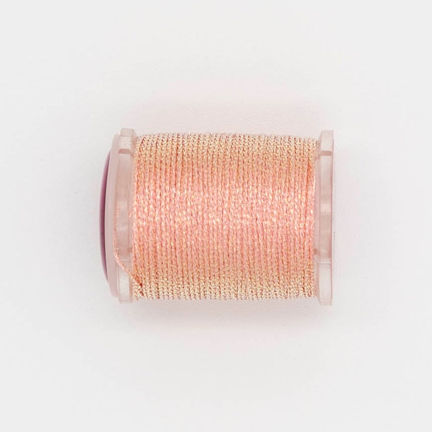 Radiance 18 Jewel J456 Peach Ice — Radiance Metallics thread for needlepoint, 18 mesh