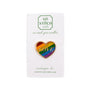 Rainbow Love Heart Needle Minder by Go Stitch Studio — needlepoint accessory from Angel City Stitchery
