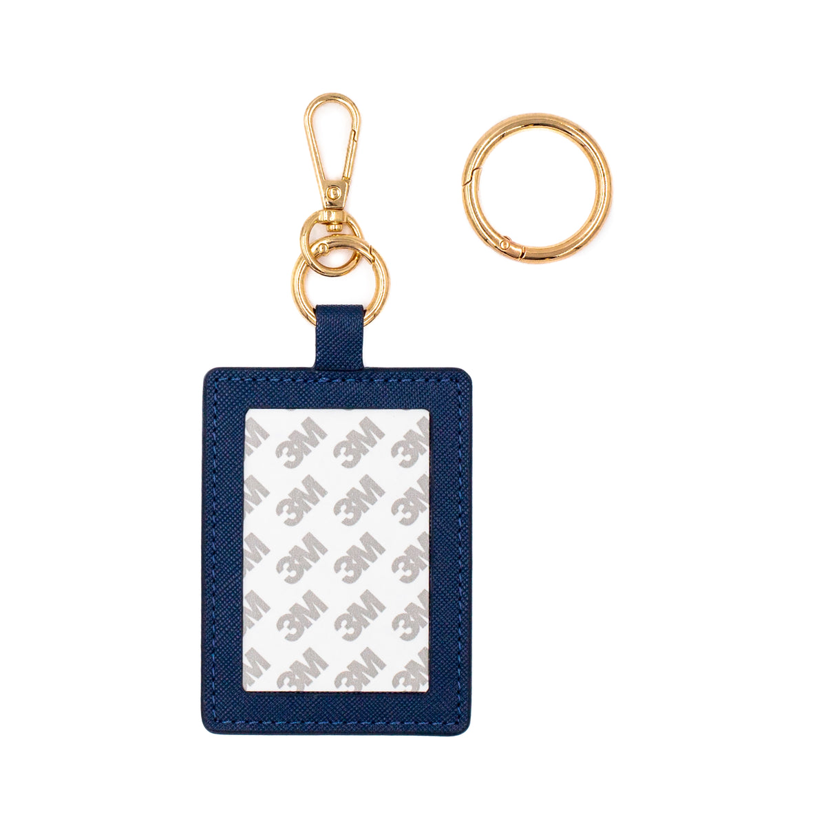 Self-Finishing Leather Charm (Rectangle) by Love MHB — needlepoint accessory from Angel City Stitchery (view 3)