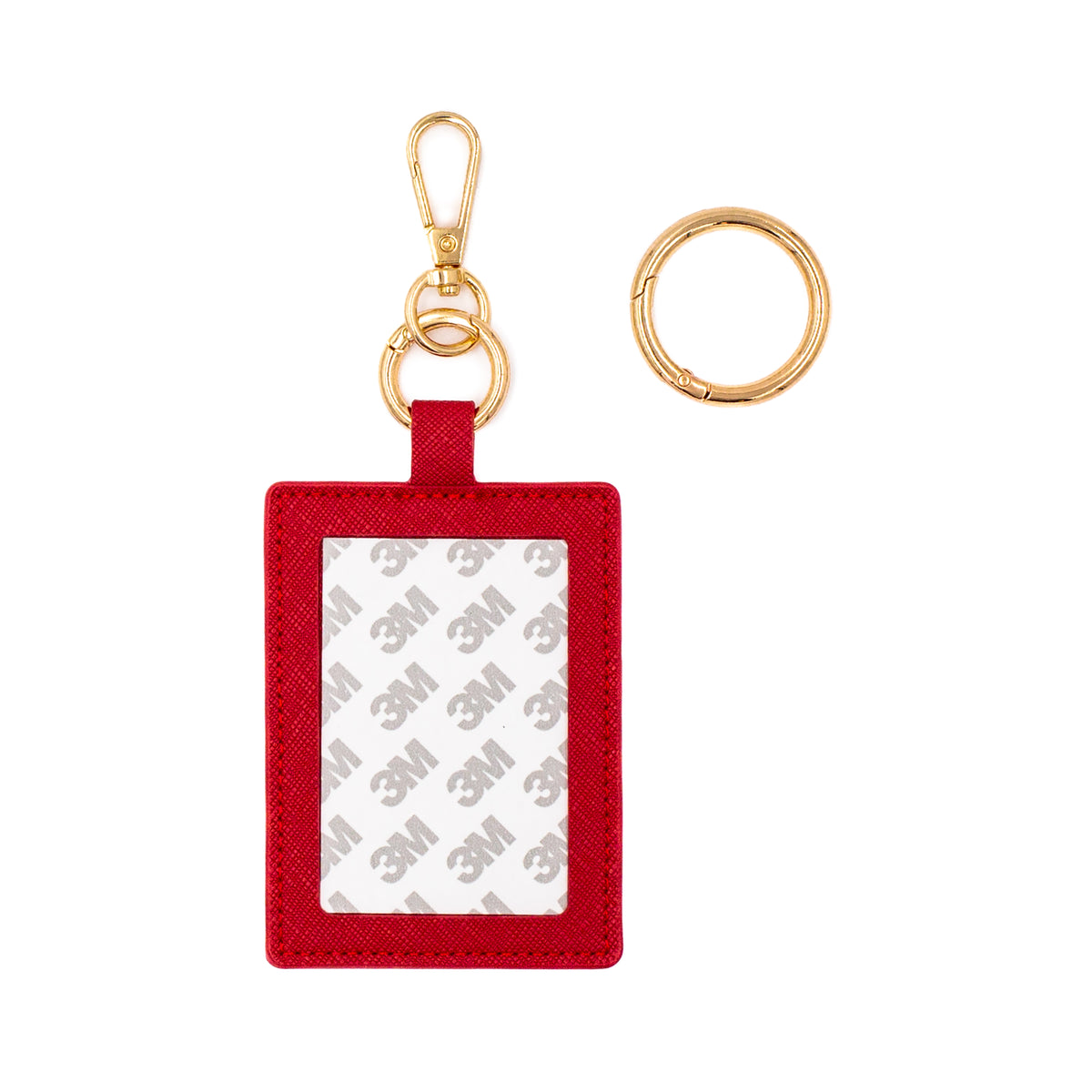 Self-Finishing Leather Charm (Rectangle) by Love MHB — needlepoint accessory from Angel City Stitchery (view 4)