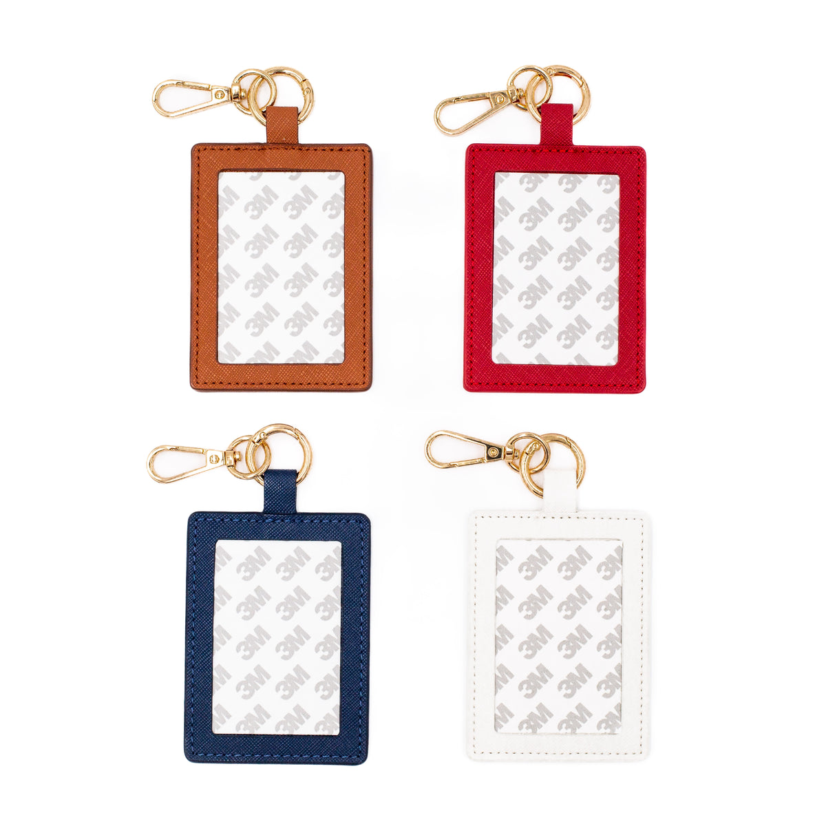 Self-Finishing Leather Charm (Rectangle) by Love MHB — needlepoint accessory from Angel City Stitchery