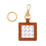 Self-Finishing Leather Charm (Square) by Love MHB — needlepoint accessory from Angel City Stitchery (view 2)