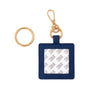Self-Finishing Leather Charm (Square) by Love MHB — needlepoint accessory from Angel City Stitchery (view 3)