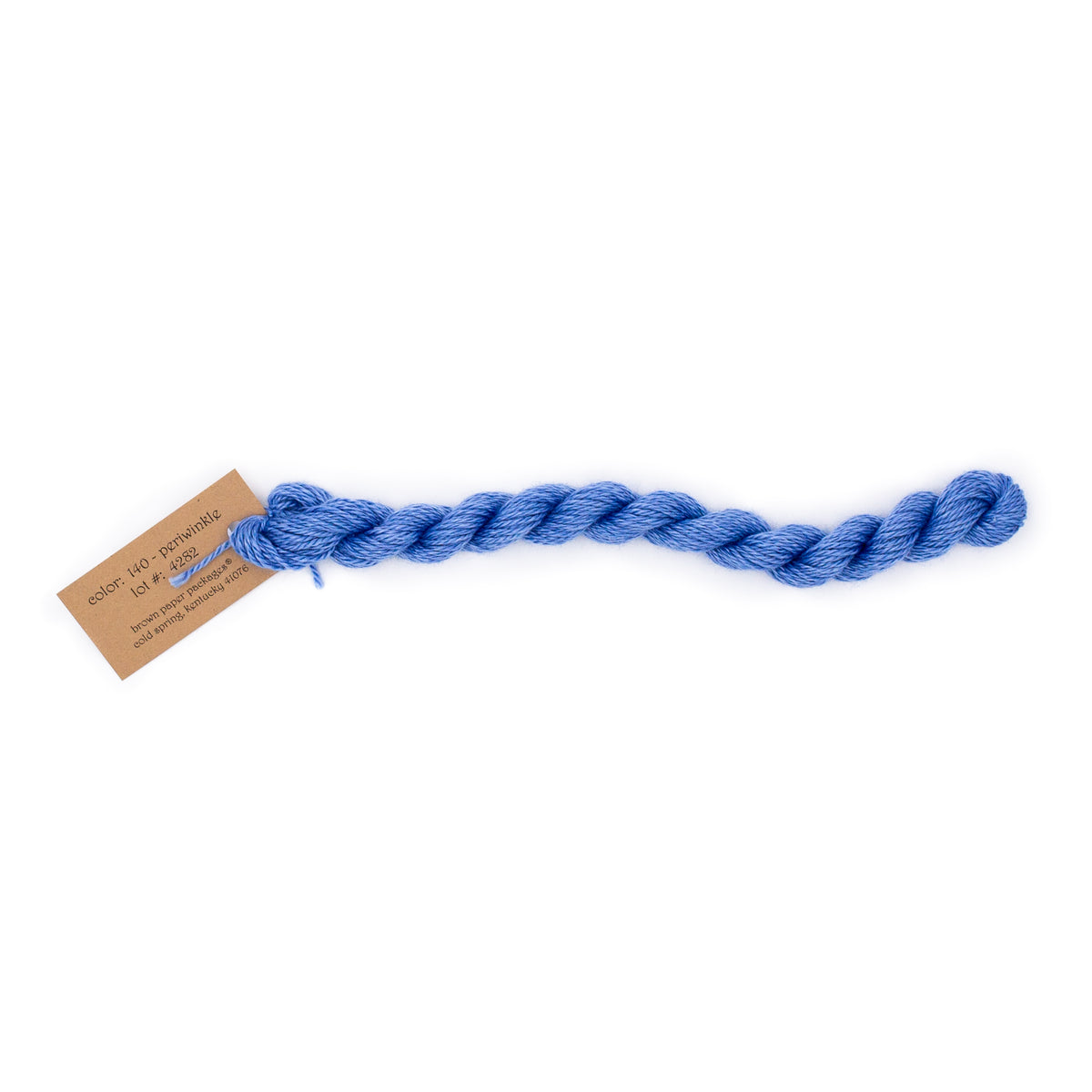 Silk & Ivory 140 Periwinkle — Brown Paper Packages silk skein for needlepoint, 13 mesh