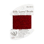 Silk Lame Braid 18 SL09 Dark Red — Rainbow Gallery thread for needlepoint, 18 mesh