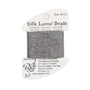Silk Lame Braid 18 SL41 Pewter — Rainbow Gallery thread for needlepoint, 18 mesh