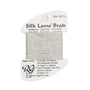Silk Lame Braid 18 SL48 Silver — Rainbow Gallery thread for needlepoint, 18 mesh
