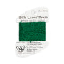 Silk Lame Braid 18 SL95 Med Xmas Green — Rainbow Gallery thread for needlepoint, 18 mesh