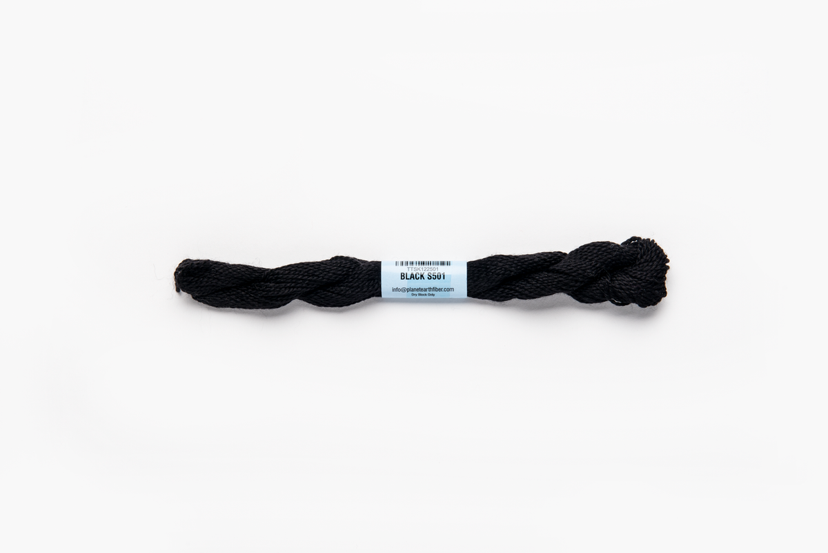 Essentials - 501 Black — silk skein for needlepoint, 18 mesh