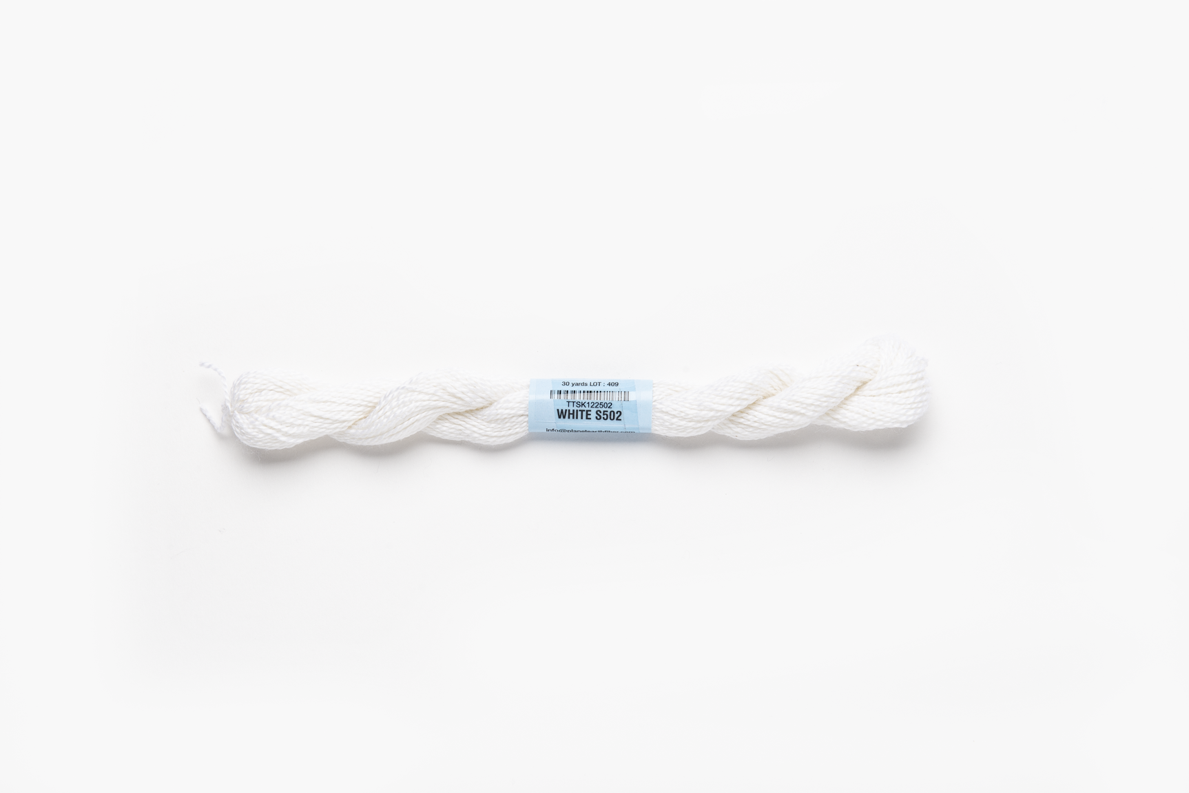 Essentials - 502 White — silk skein for needlepoint, 18 mesh