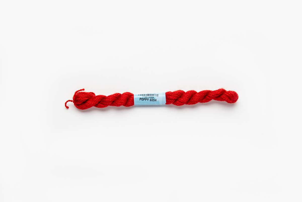 Essentials - 554 Poppy — silk skein for needlepoint, 18 mesh