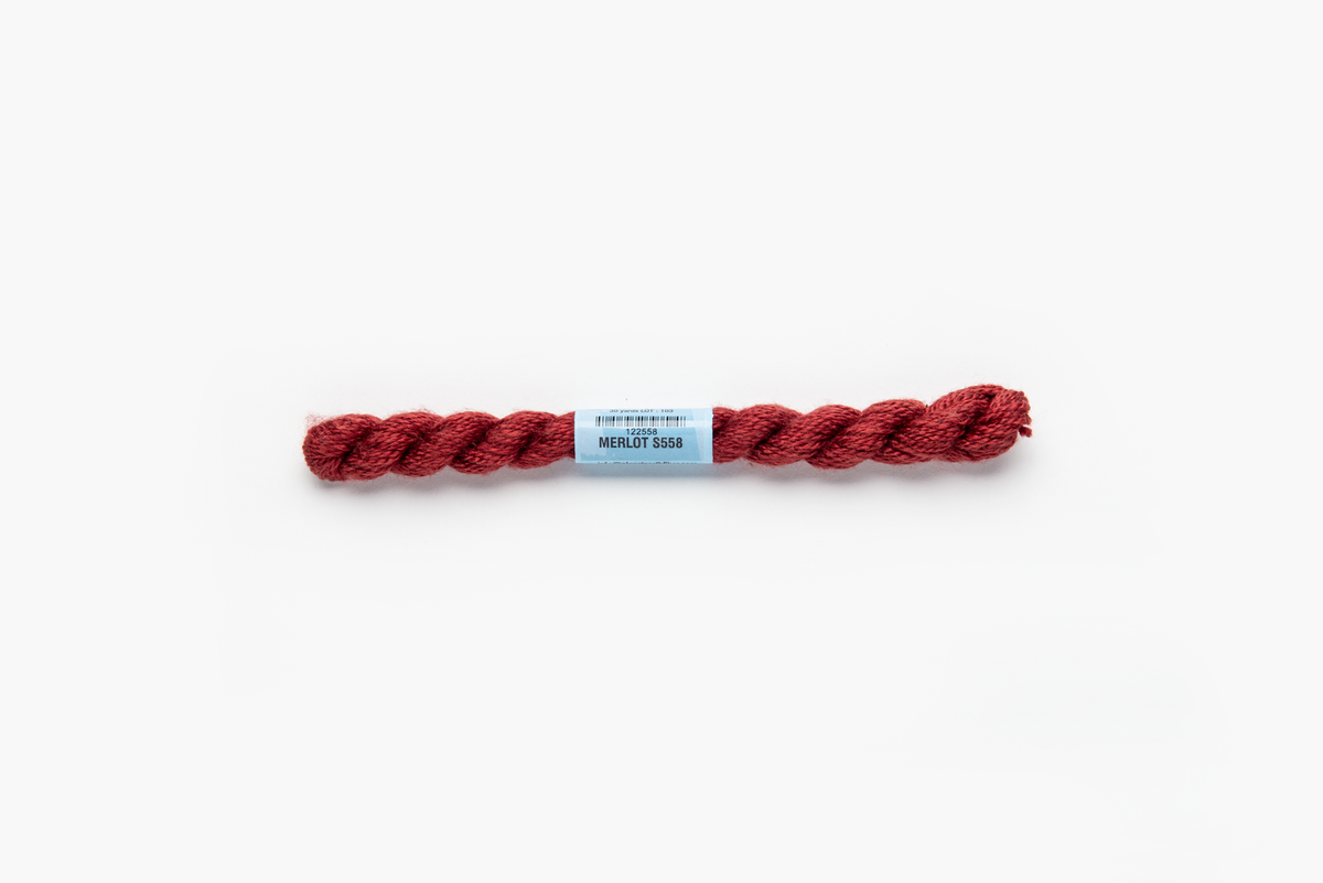 Essentials - 558 Merlot — silk skein for needlepoint, 18 mesh