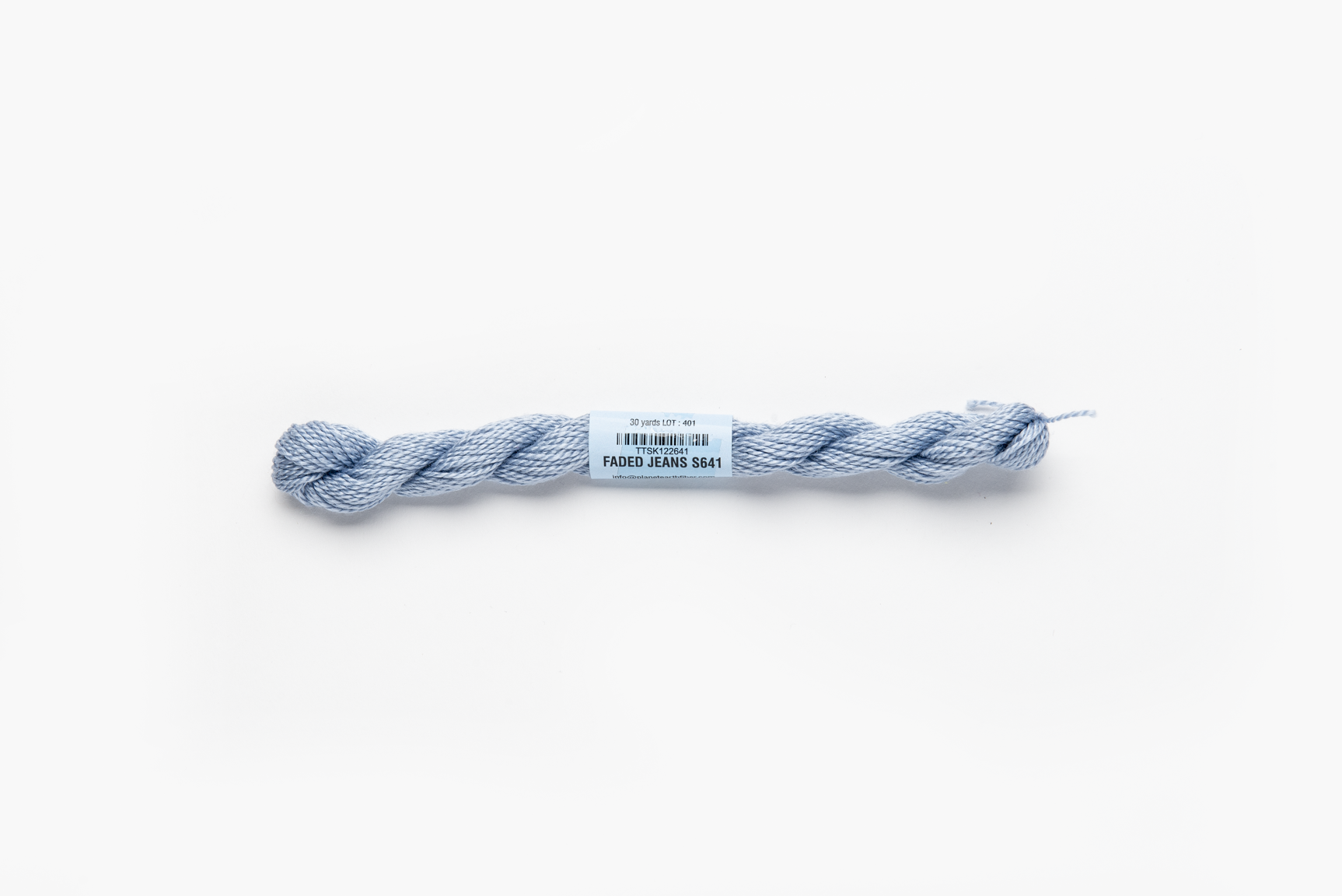 Essentials - 641 Faded Jeans — silk skein for needlepoint, 18 mesh