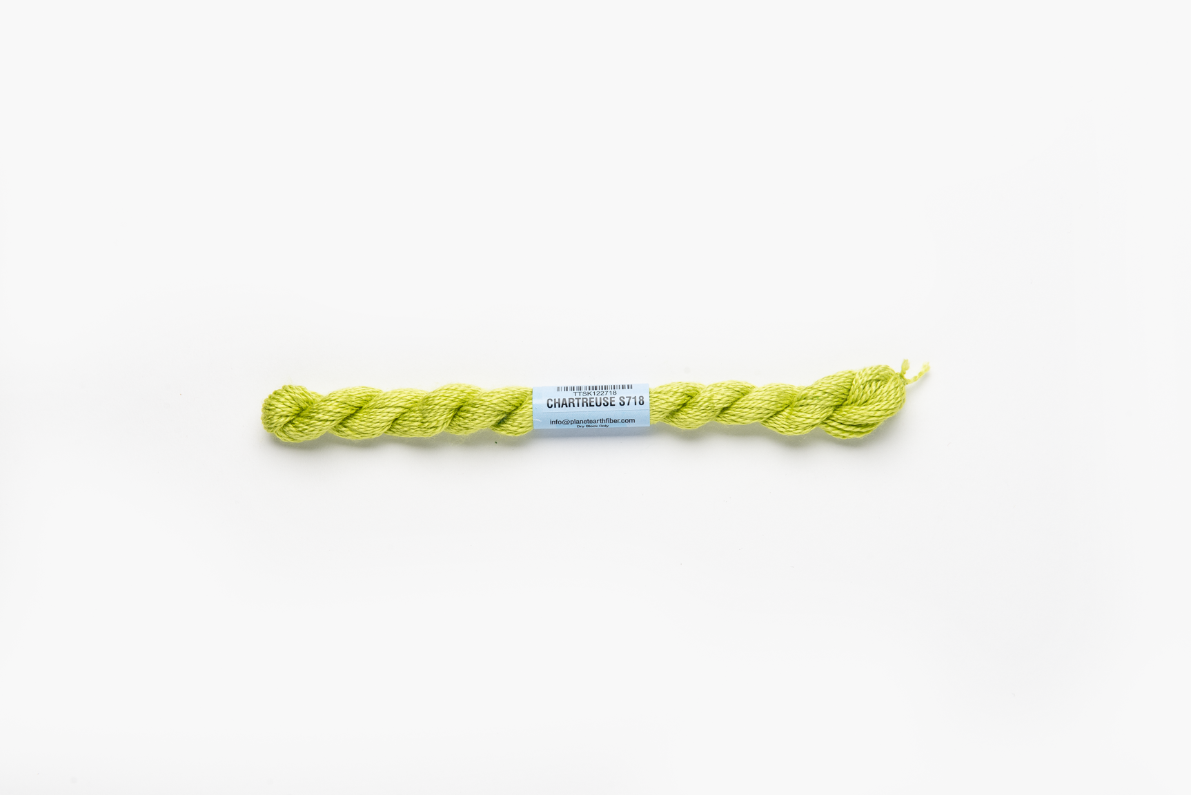 Essentials - 718 Chartreuse — silk skein for needlepoint, 18 mesh