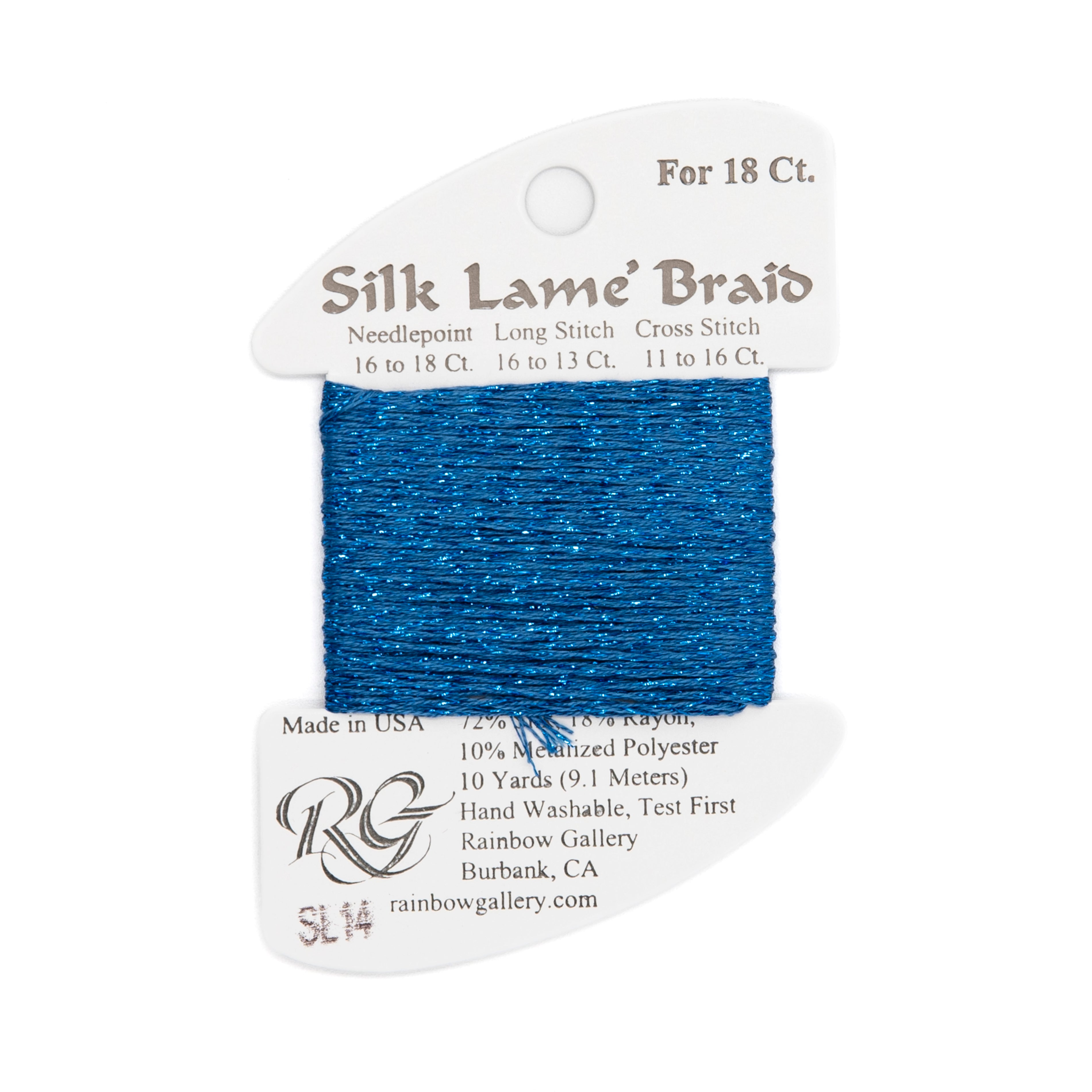 Silk Lame Braid 18 SL14 Blue