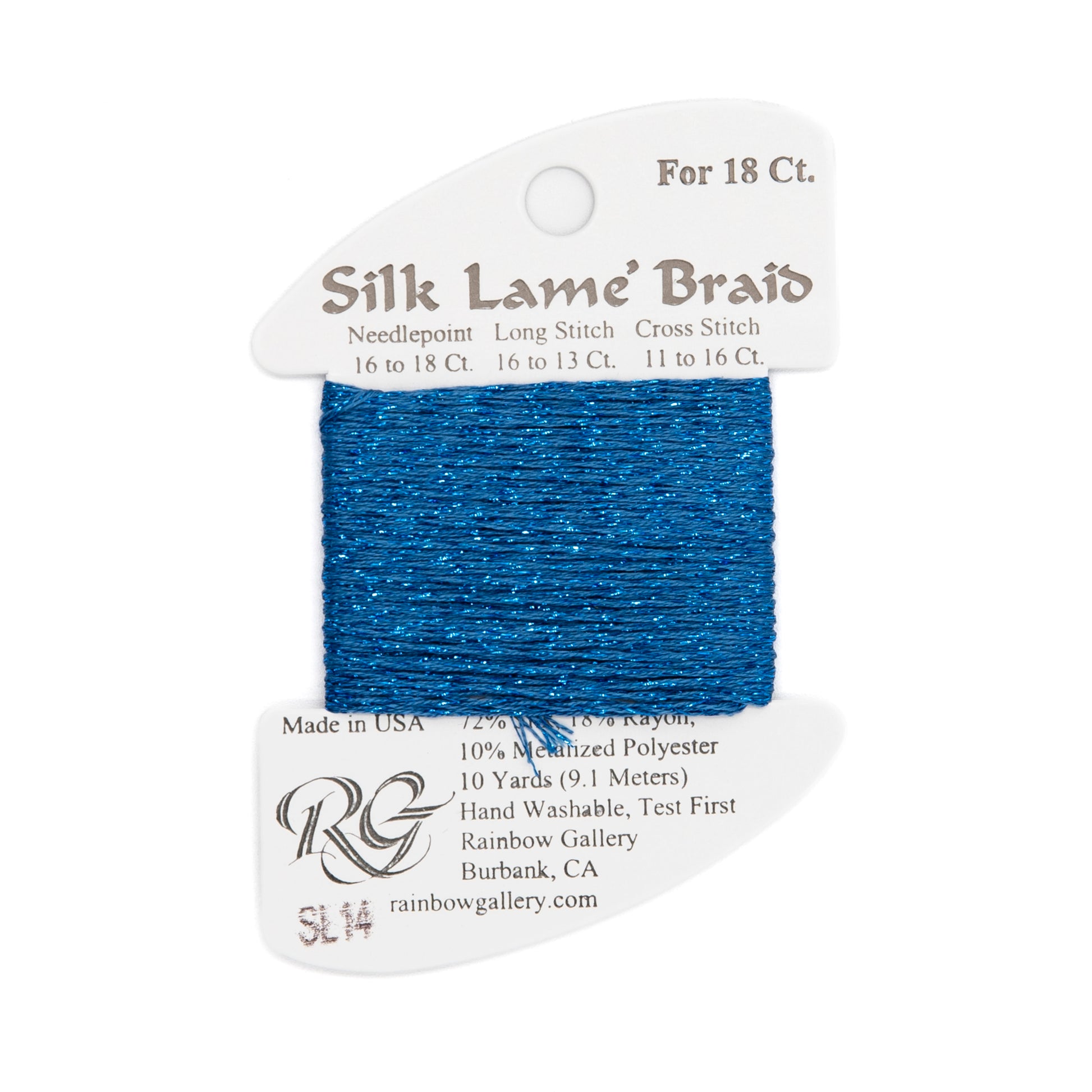 Silk Lame Braid 18 SL14 Blue