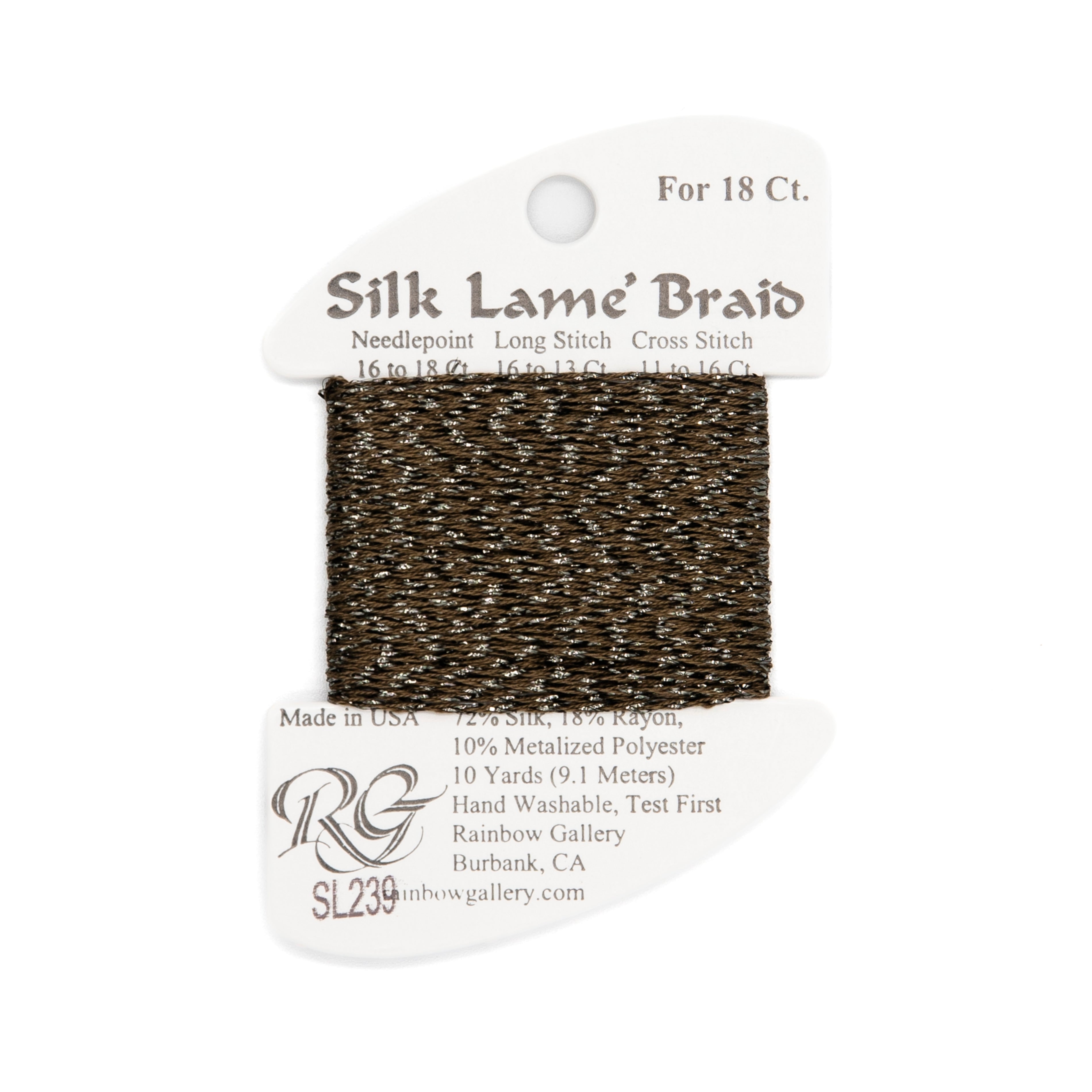 Silk Lame Braid 18 SL239 Stony Fields