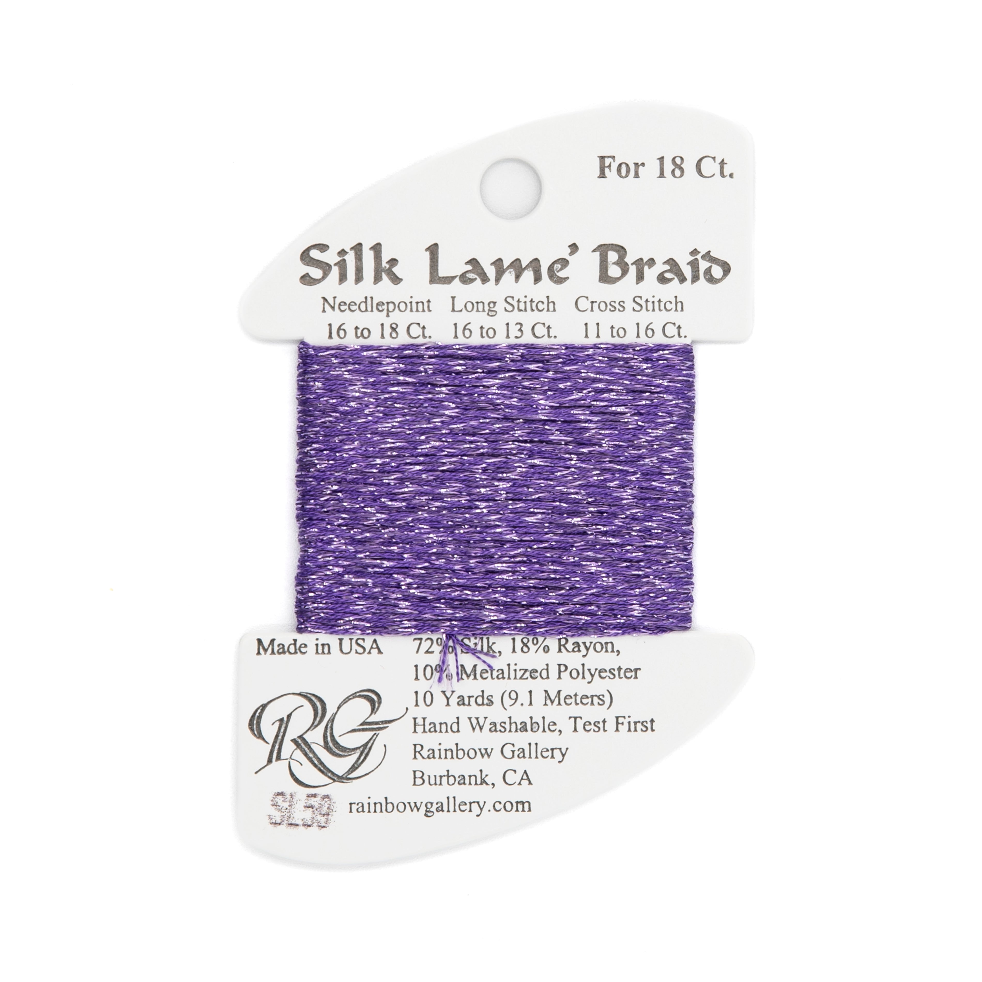 Silk Lame Braid 18 SL59 Lilac