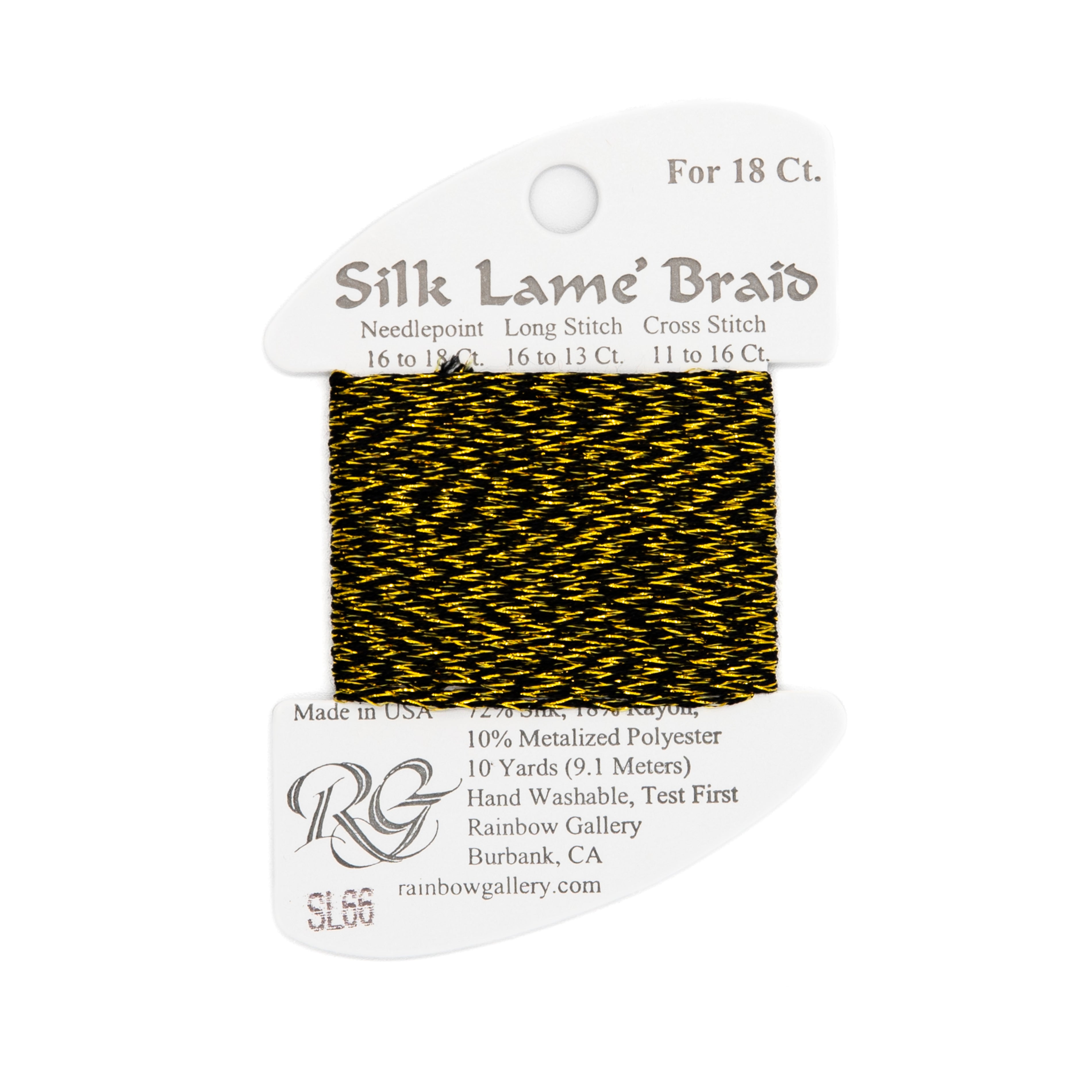 Silk Lame Braid 18 SL66 Antique Gold