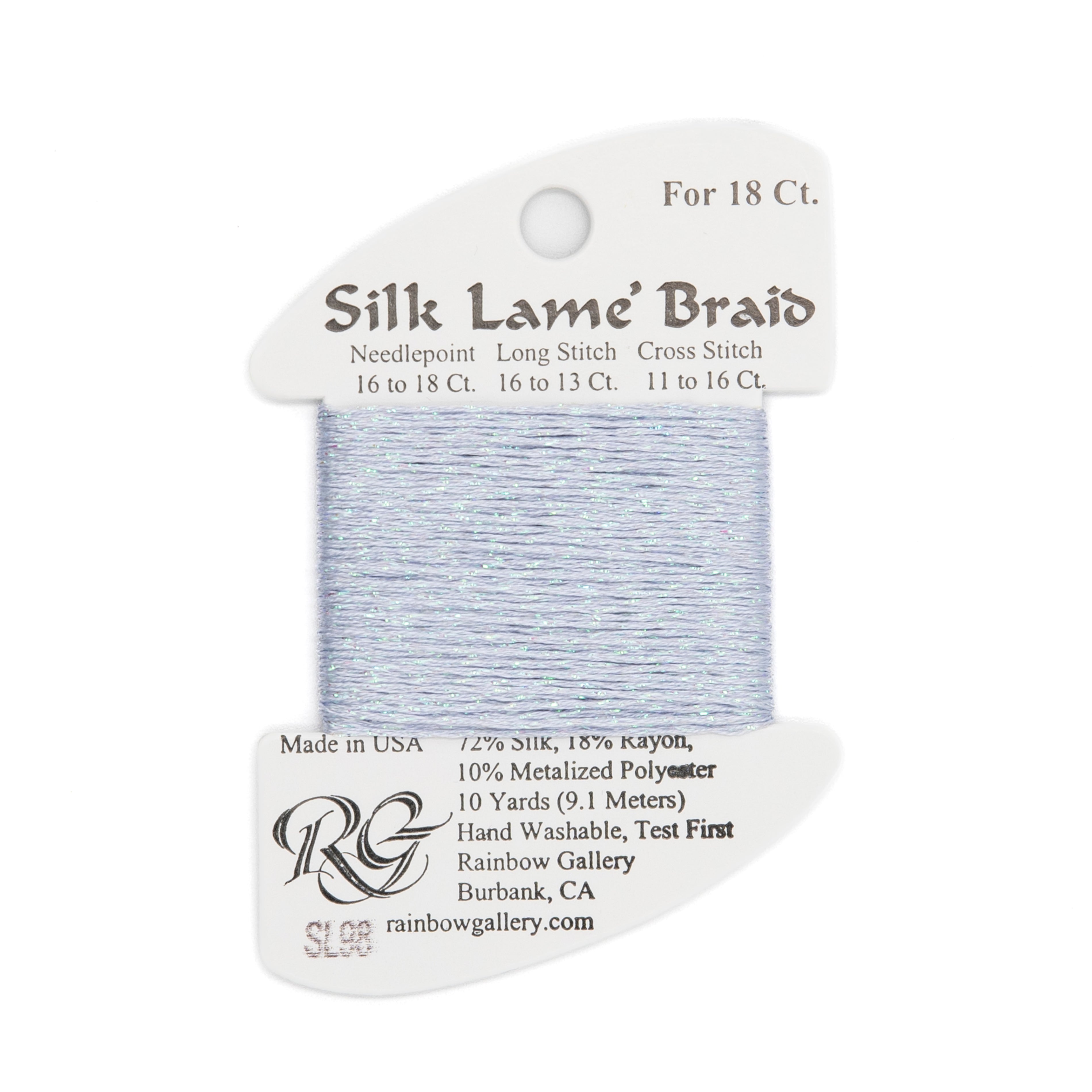 Silk Lame Braid 18 SL98 Pale Antique Blue