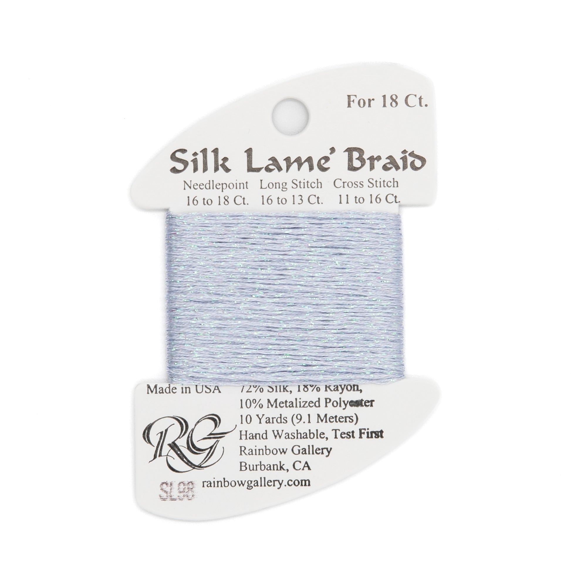 Silk Lame Braid 18 SL98 Pale Antique Blue