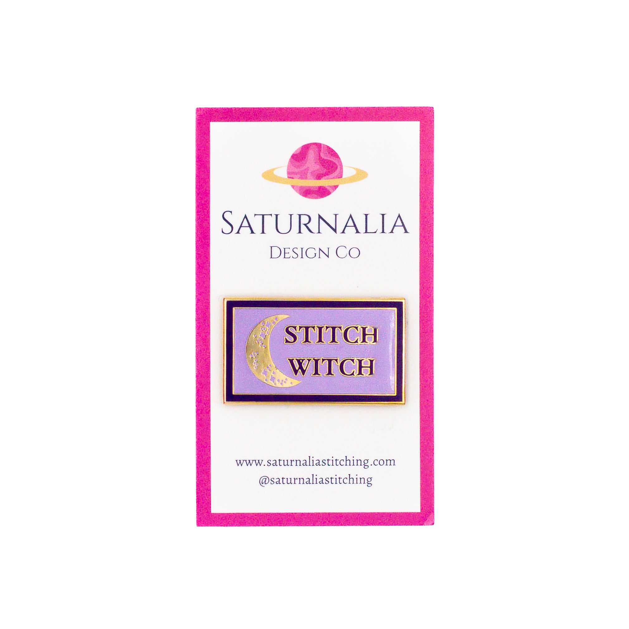 Stitch Witch Needle Minder by Saturnalia Stitching — needlepoint accessory from Angel City Stitchery