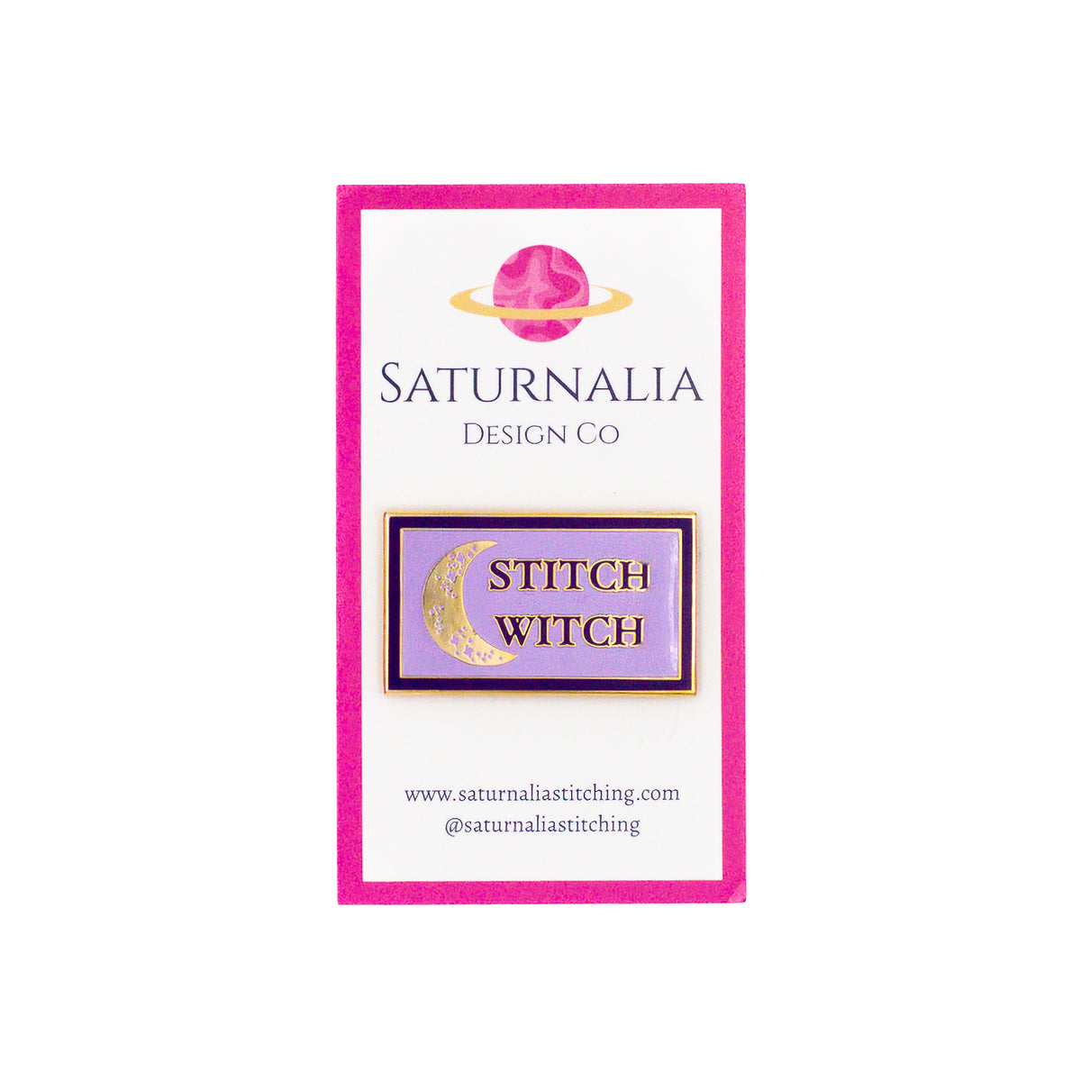 Stitch Witch Needle Minder by Saturnalia Stitching — needlepoint accessory from Angel City Stitchery