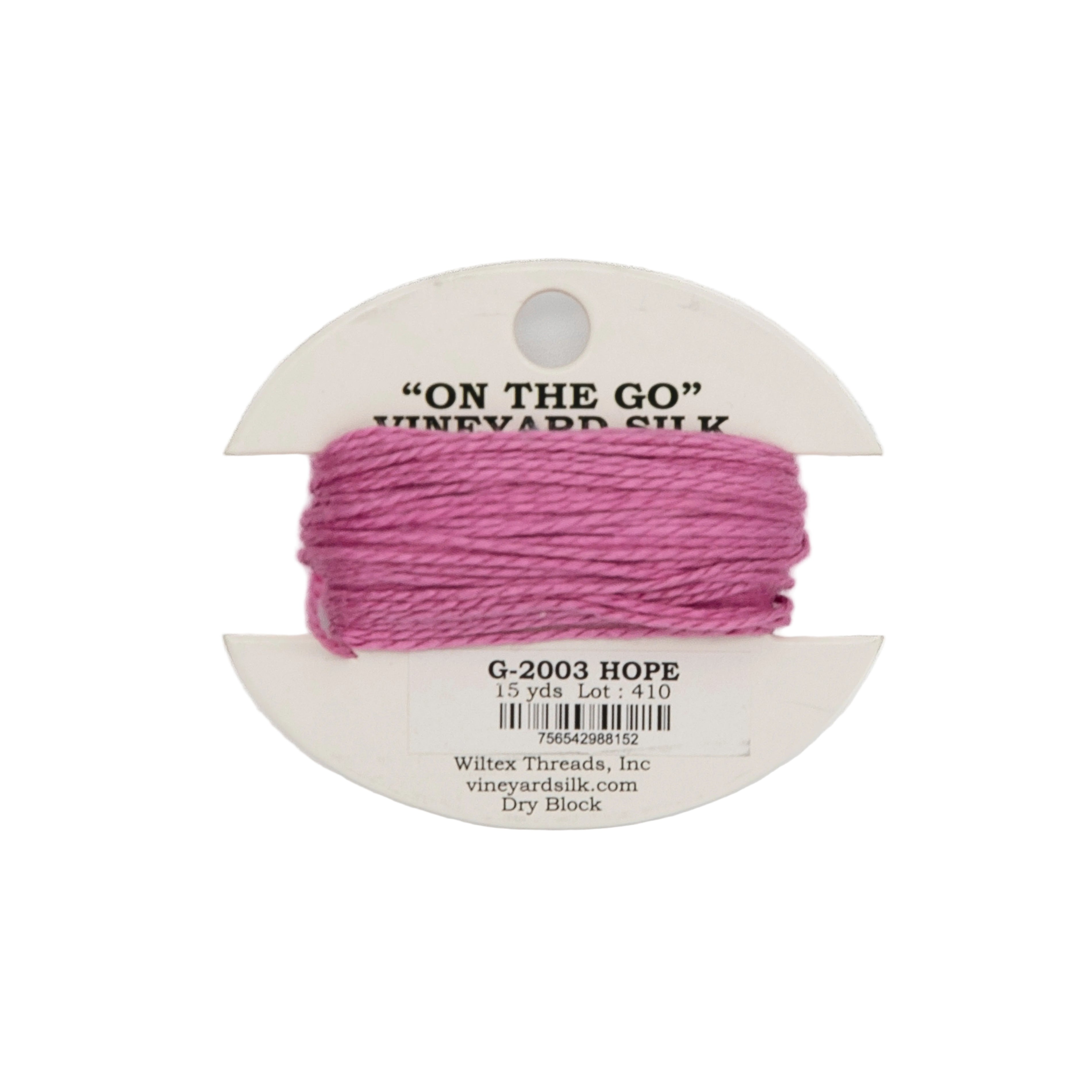 Vineyard Silk Card G-2003 Hope — silk card for needlepoint, 18 mesh