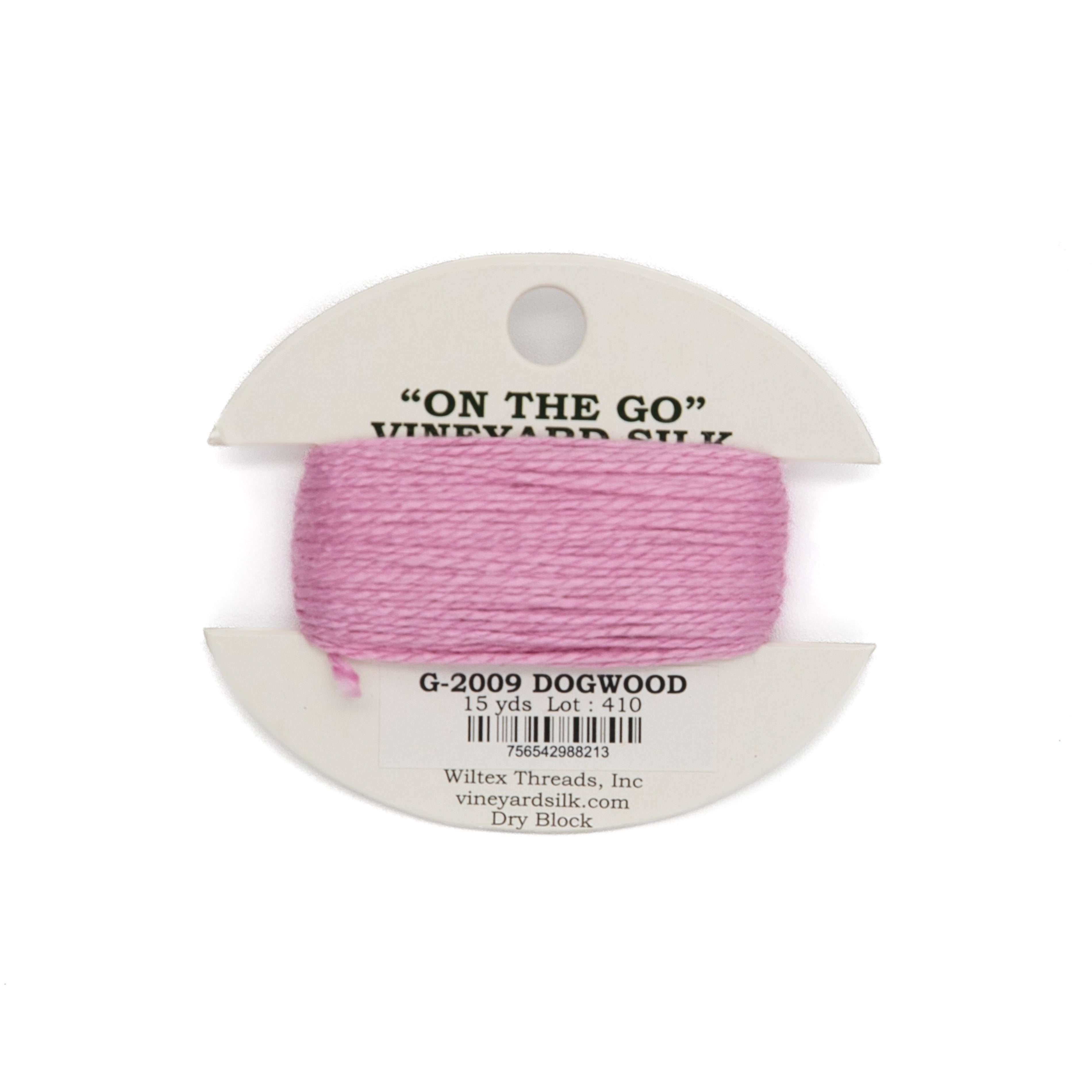 Vineyard Silk Card G-2009 Dogwood — silk card for needlepoint, 18 mesh