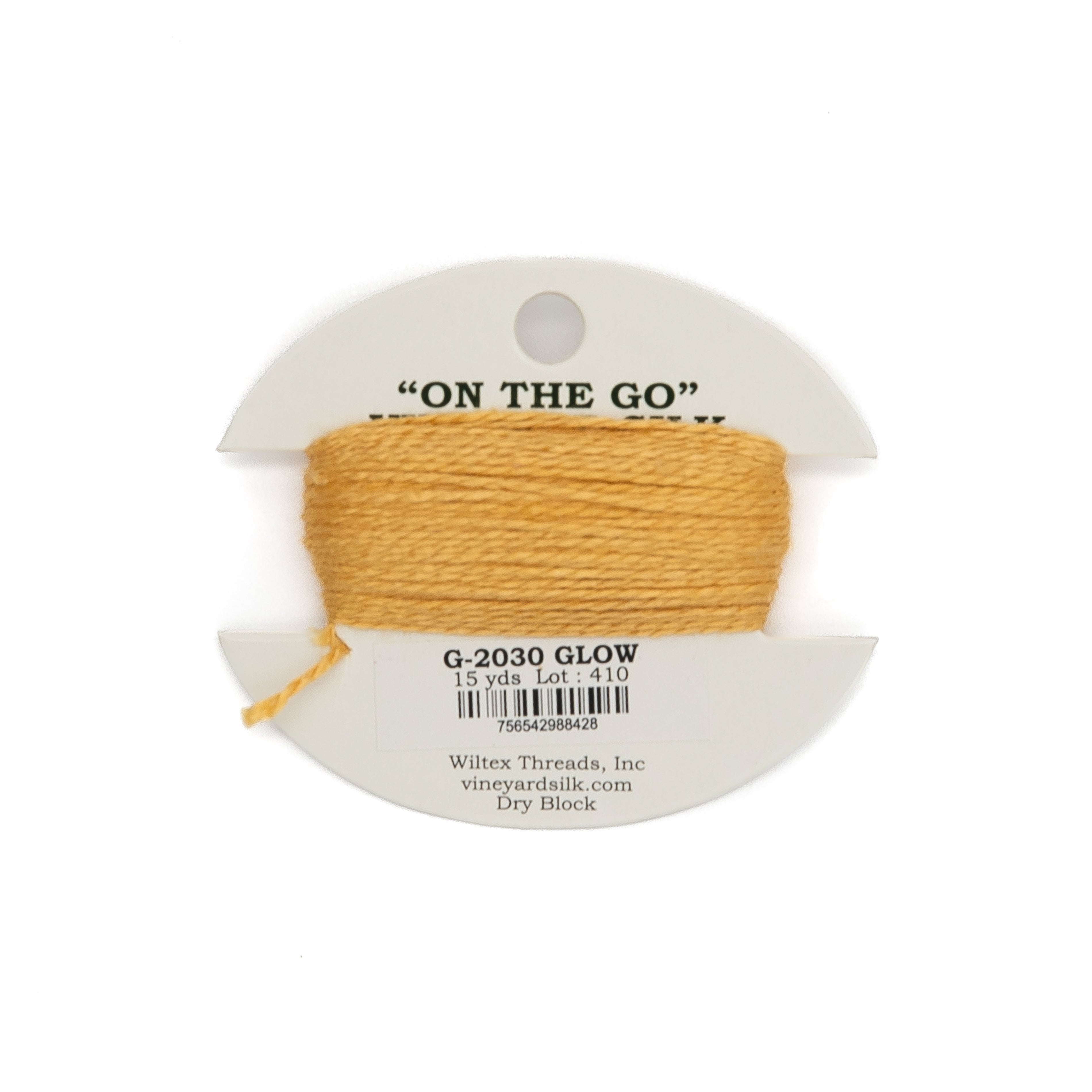 Vineyard Silk Card G-2030 Glow — silk card for needlepoint, 18 mesh