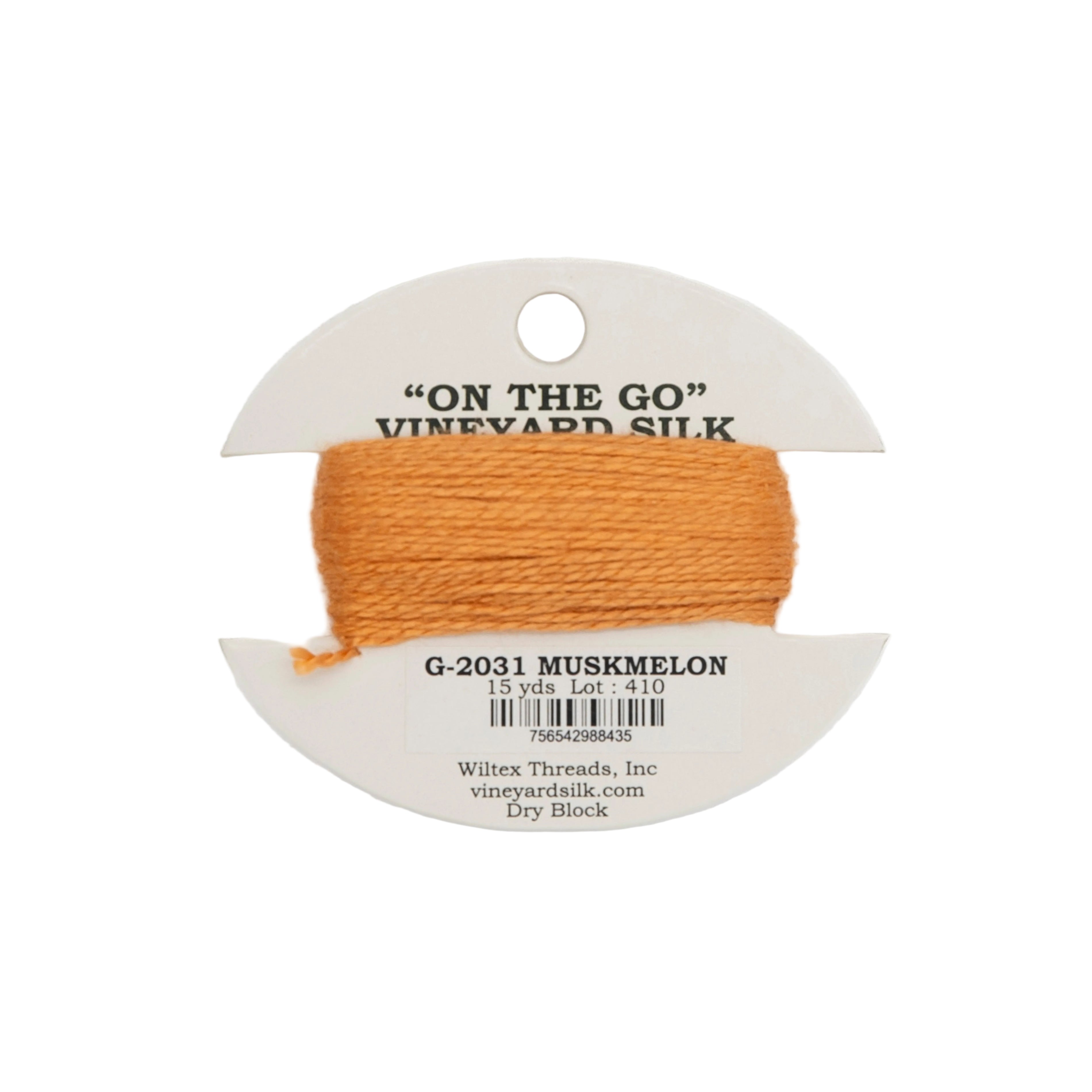 Vineyard Silk Card G-2031 Muskmelon — silk card for needlepoint, 18 mesh