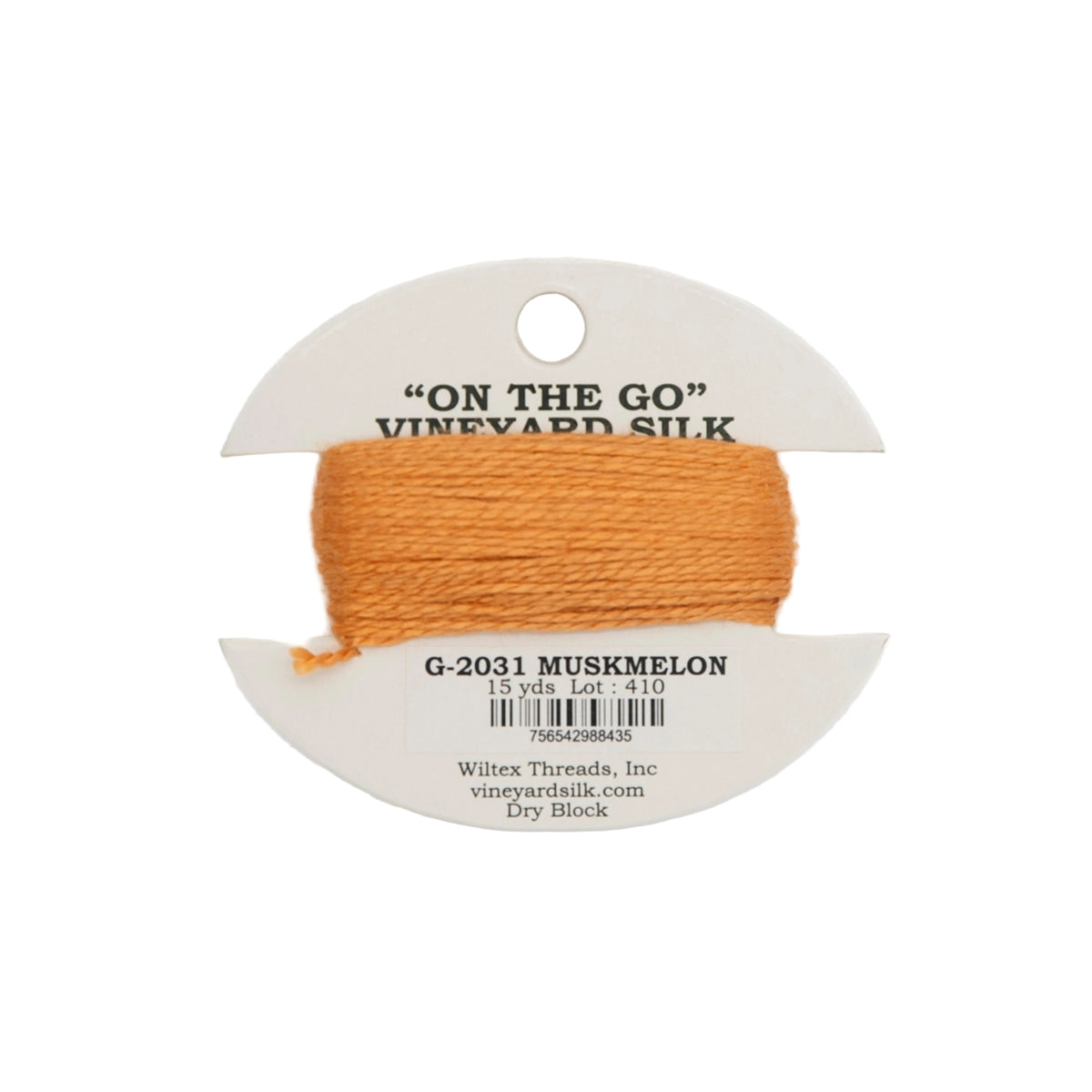 Vineyard Silk Card G-2031 Muskmelon — silk card for needlepoint, 18 mesh