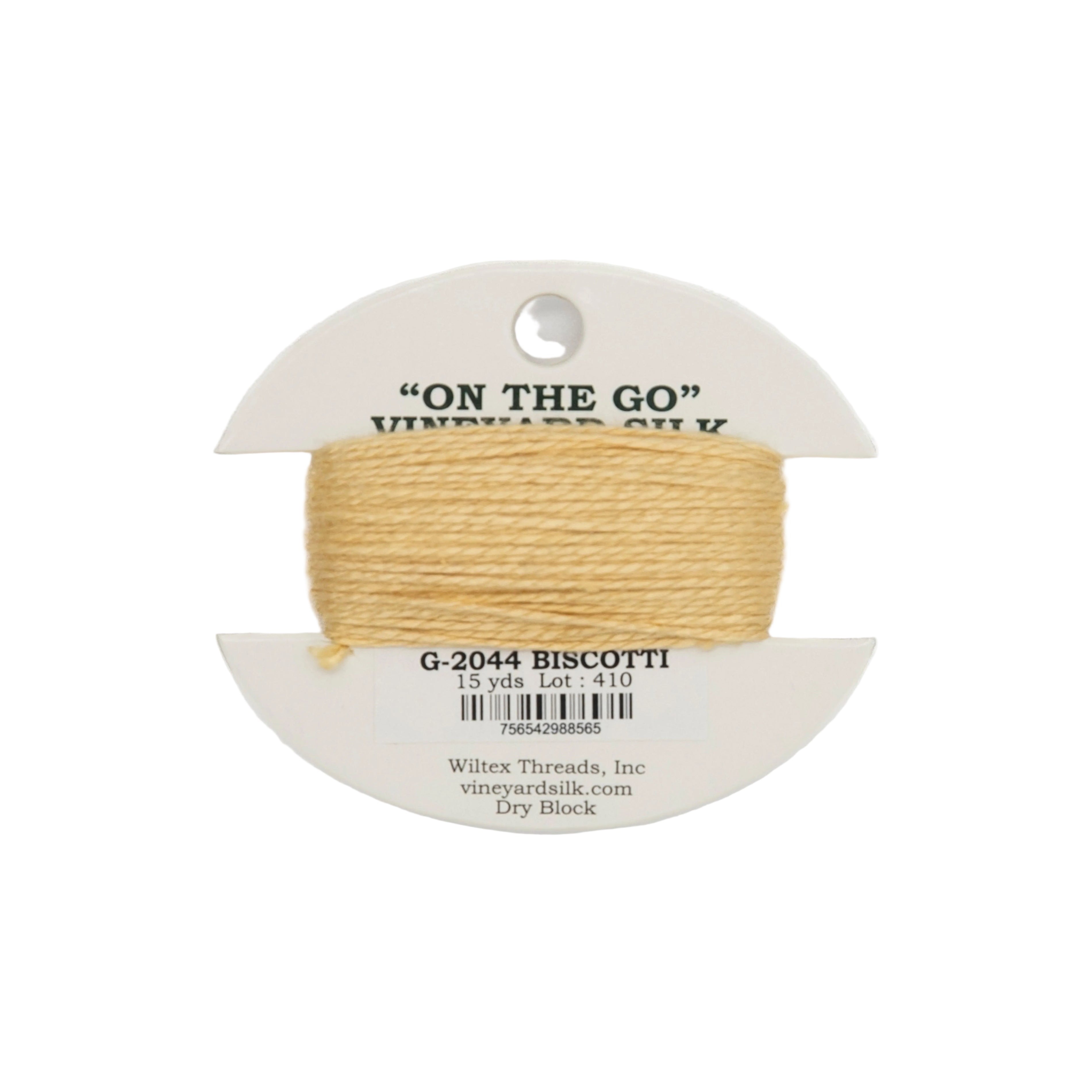 Vineyard Silk Card G-2044 Biscotti — silk card for needlepoint, 18 mesh