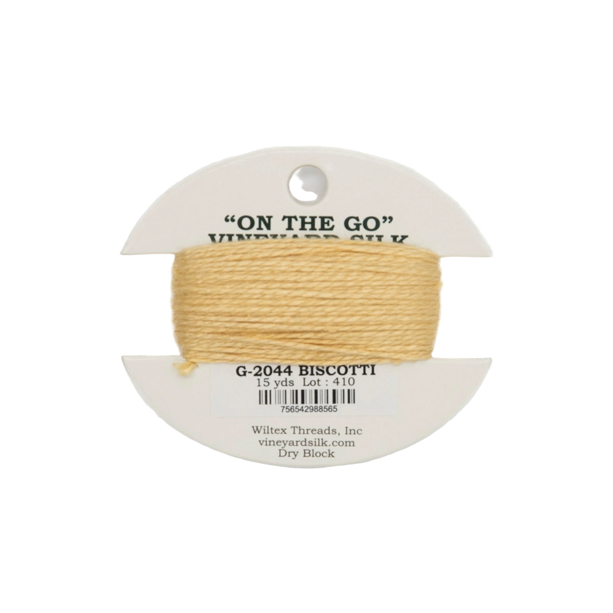 Vineyard Silk Card G-2044 Biscotti — silk card for needlepoint, 18 mesh