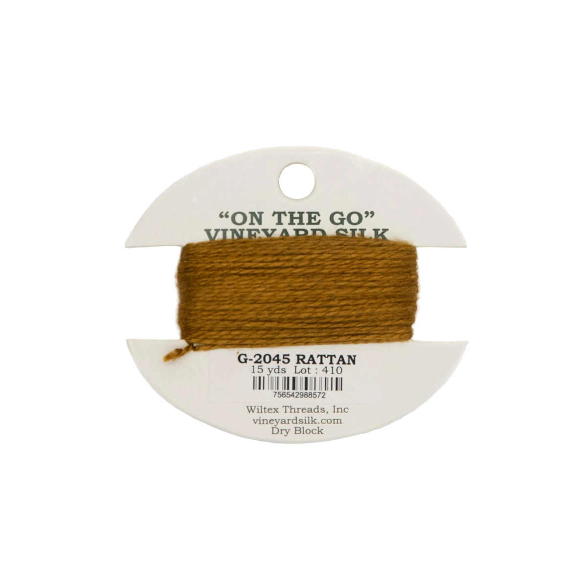 Vineyard Silk Card G-2045 Rattan — silk card for needlepoint, 18 mesh
