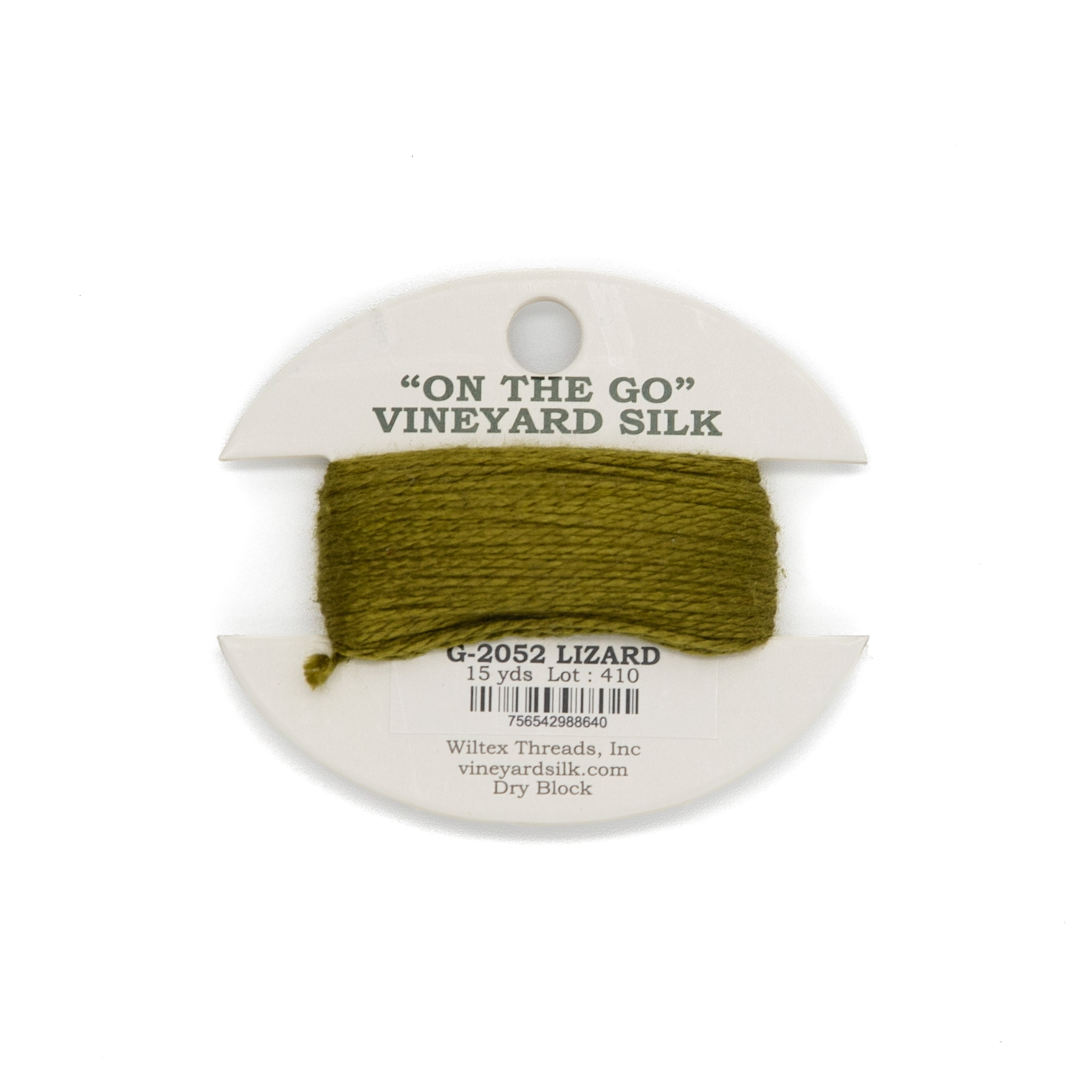 Vineyard Silk Card G-2052 Lizard — silk card for needlepoint, 18 mesh