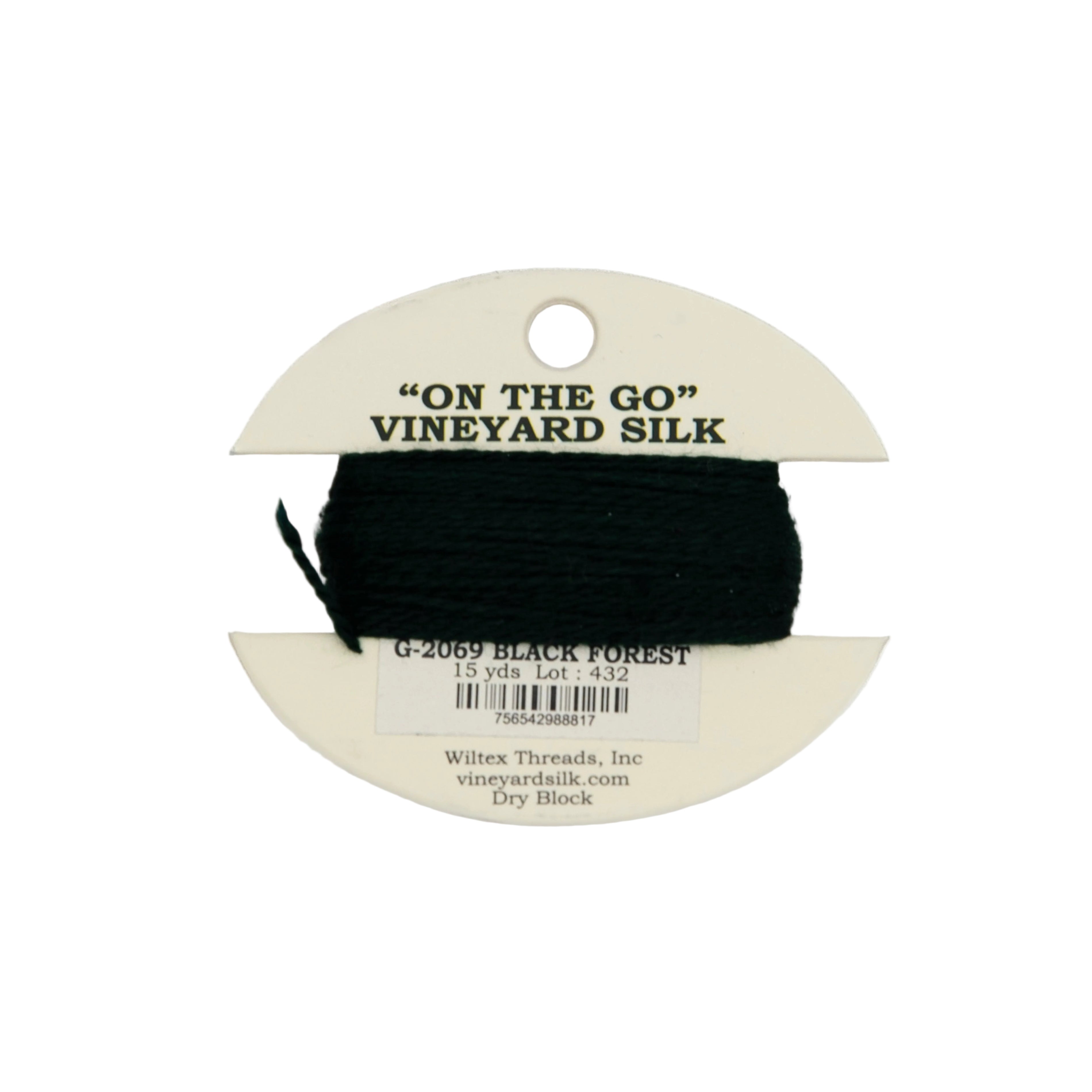 Vineyard Silk Card G-2069 Black Forest — silk card for needlepoint, 18 mesh