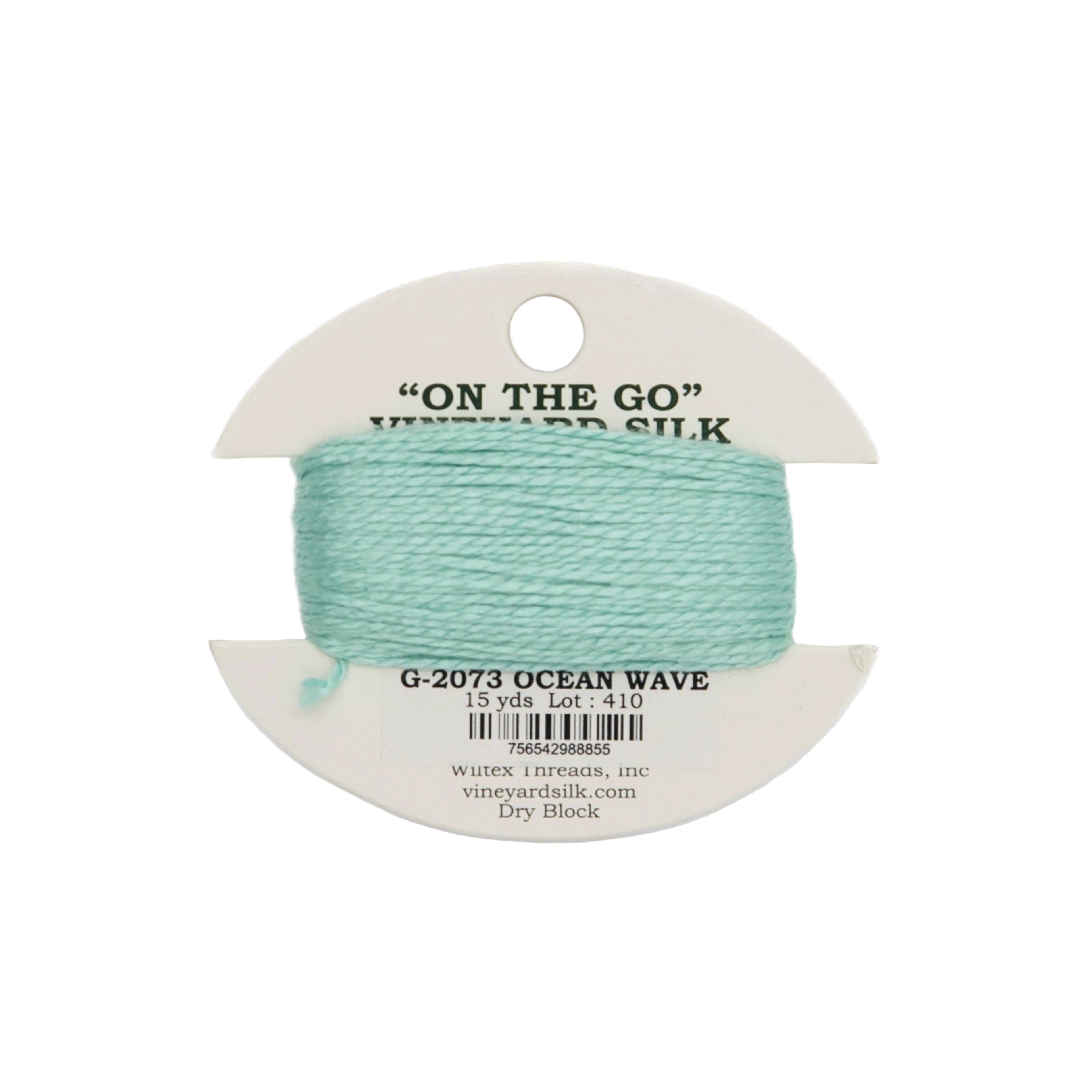 Vineyard Silk Card G-2073 Ocean Wave — silk card for needlepoint, 18 mesh