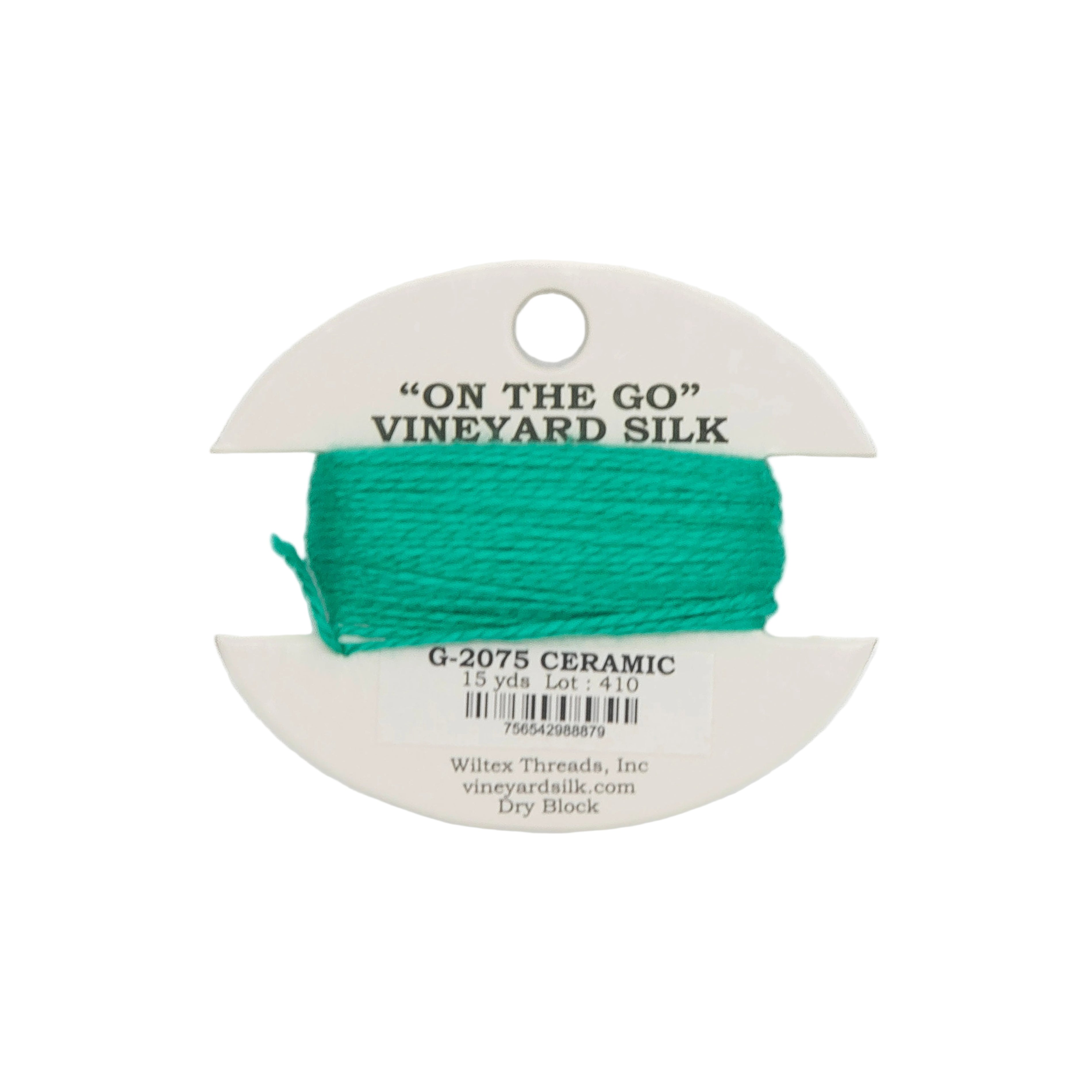 Vineyard Silk Card G-2075 Ceramic — silk card for needlepoint, 18 mesh