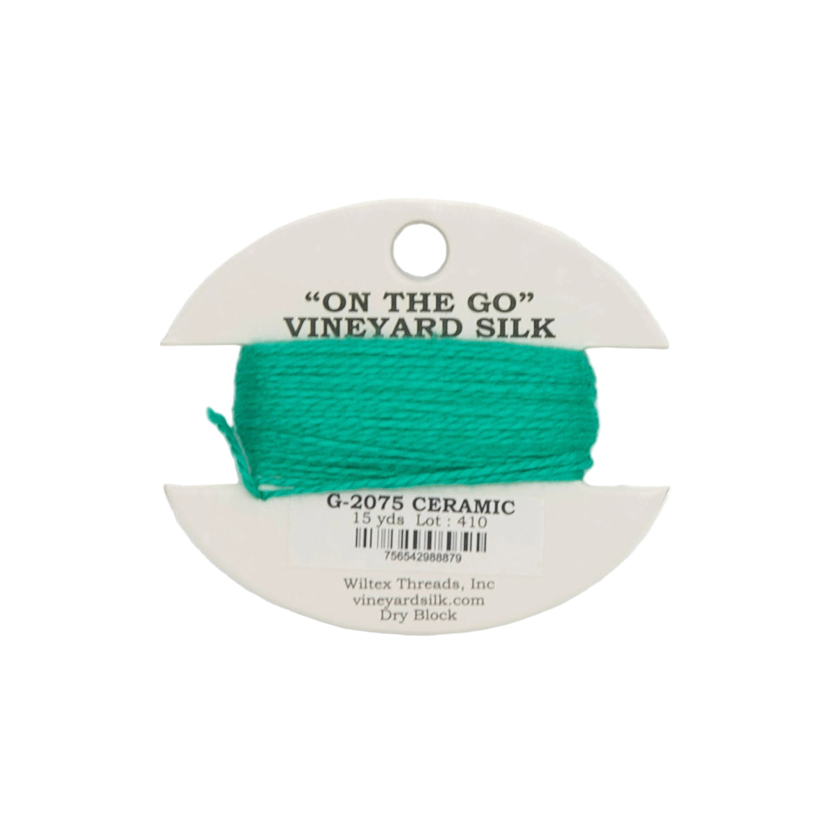 Vineyard Silk Card G-2075 Ceramic — silk card for needlepoint, 18 mesh