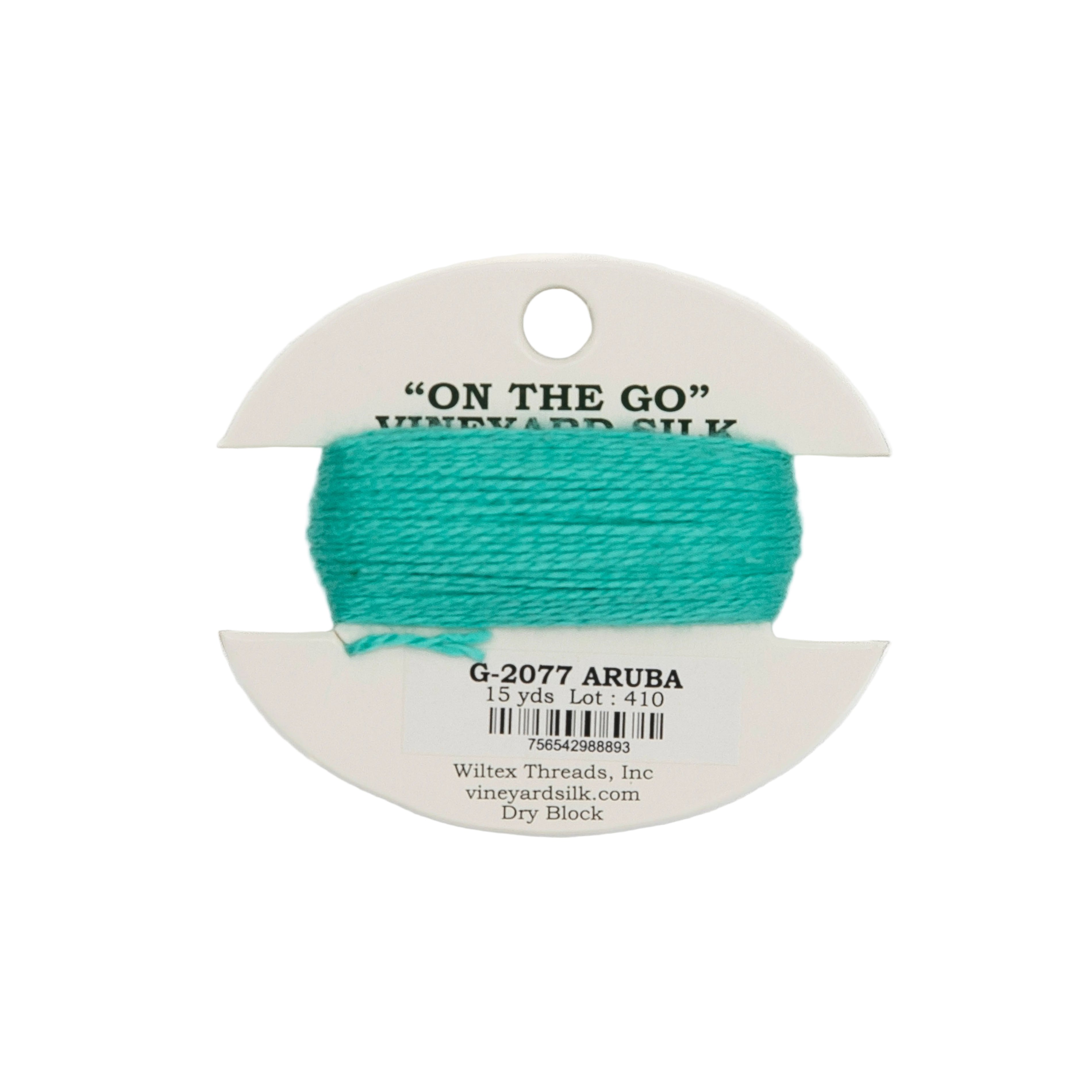 Vineyard Silk Card G-2077 Aruba — silk card for needlepoint, 18 mesh