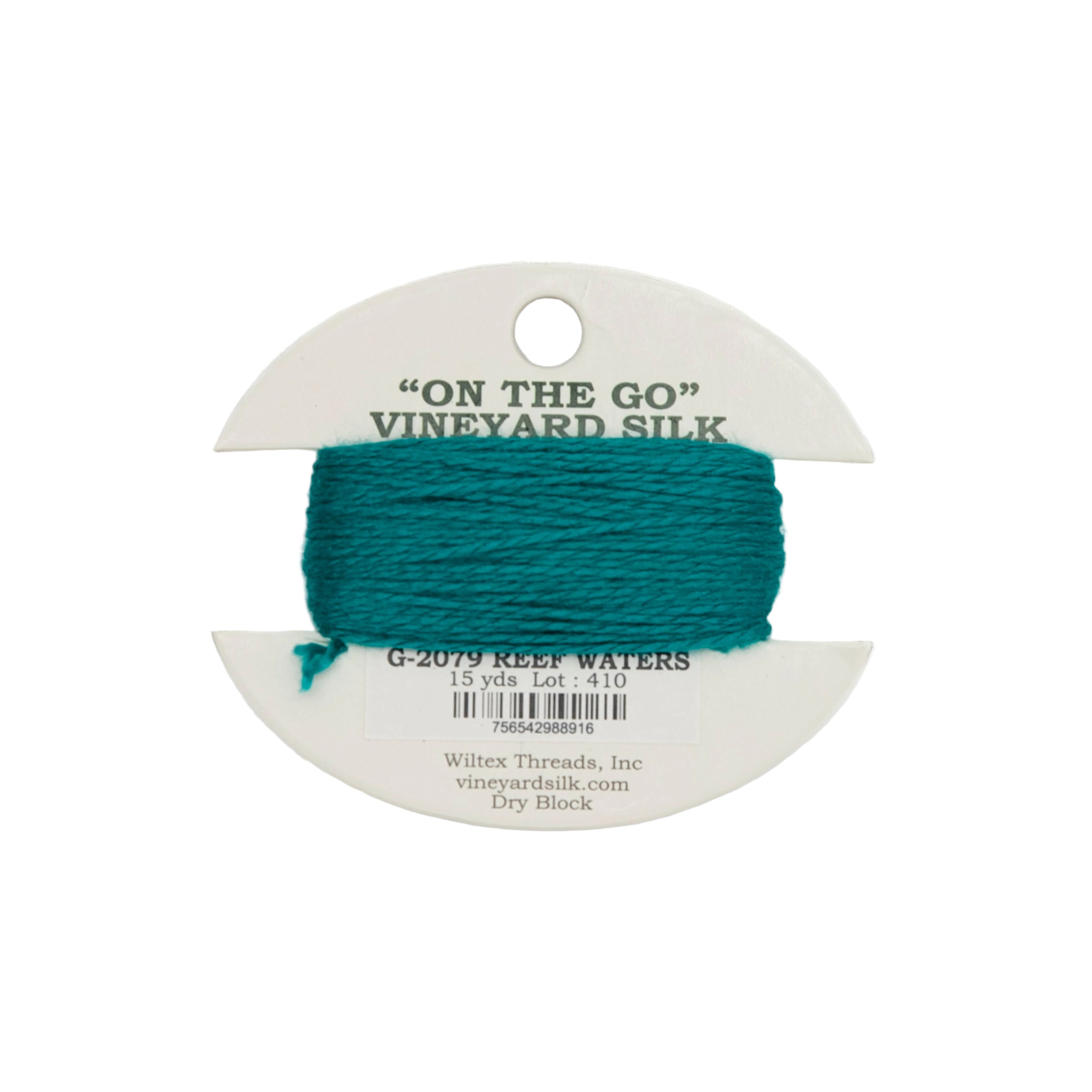 Vineyard Silk Card G-2079 Reef Waters — silk card for needlepoint, 18 mesh
