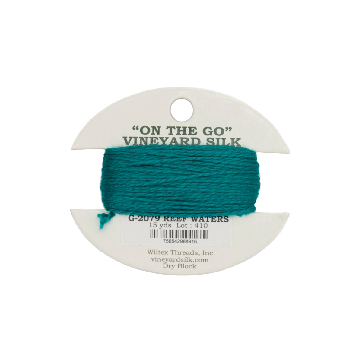 Vineyard Silk Card G-2079 Reef Waters — silk card for needlepoint, 18 mesh