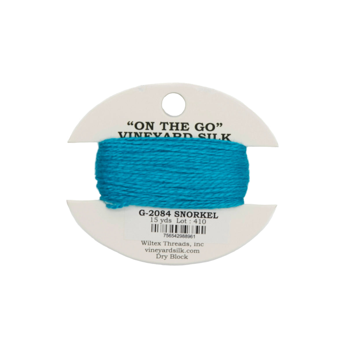 Vineyard Silk Card G-2084 Snorkel — silk card for needlepoint, 18 mesh