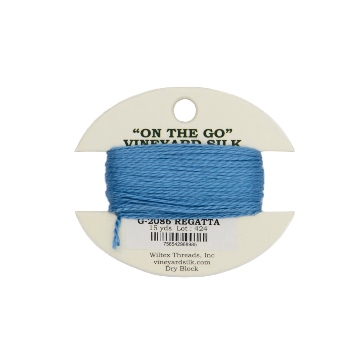 Vineyard Silk Card G-2086 Regatta — silk card for needlepoint, 18 mesh