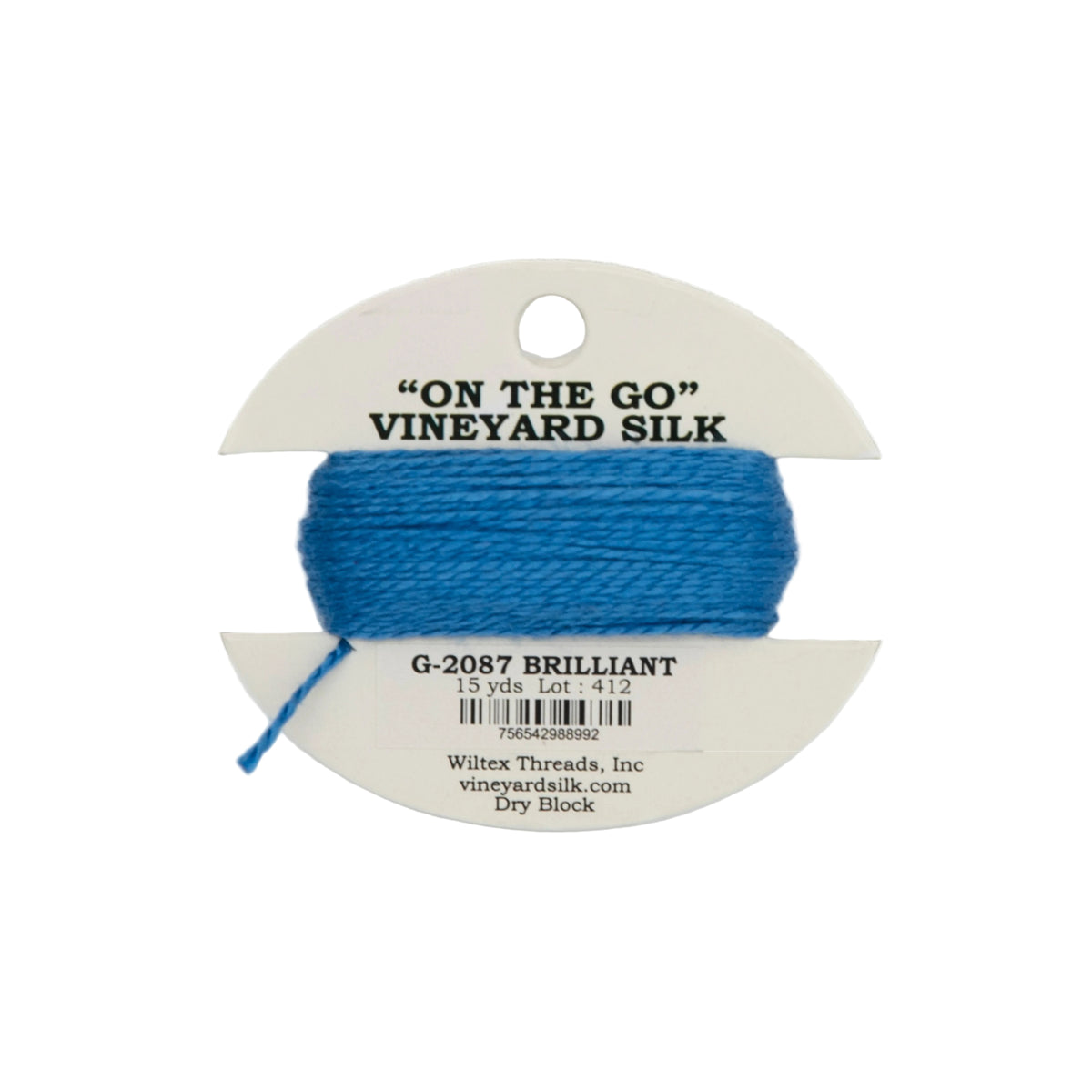 Vineyard Silk Card G-2087 Brilliant — silk card for needlepoint, 18 mesh