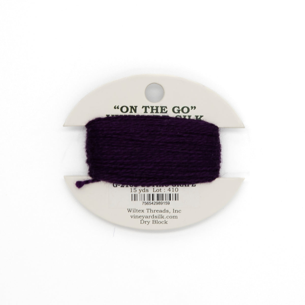 Vineyard Silk Card G-2103 Gothic Grape — silk card for needlepoint, 18 mesh
